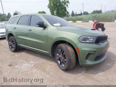 2021 Dodge DURANGO GT Plus AWD, зеленый — VIN 1C4RDJDG7MC579078, IAAI