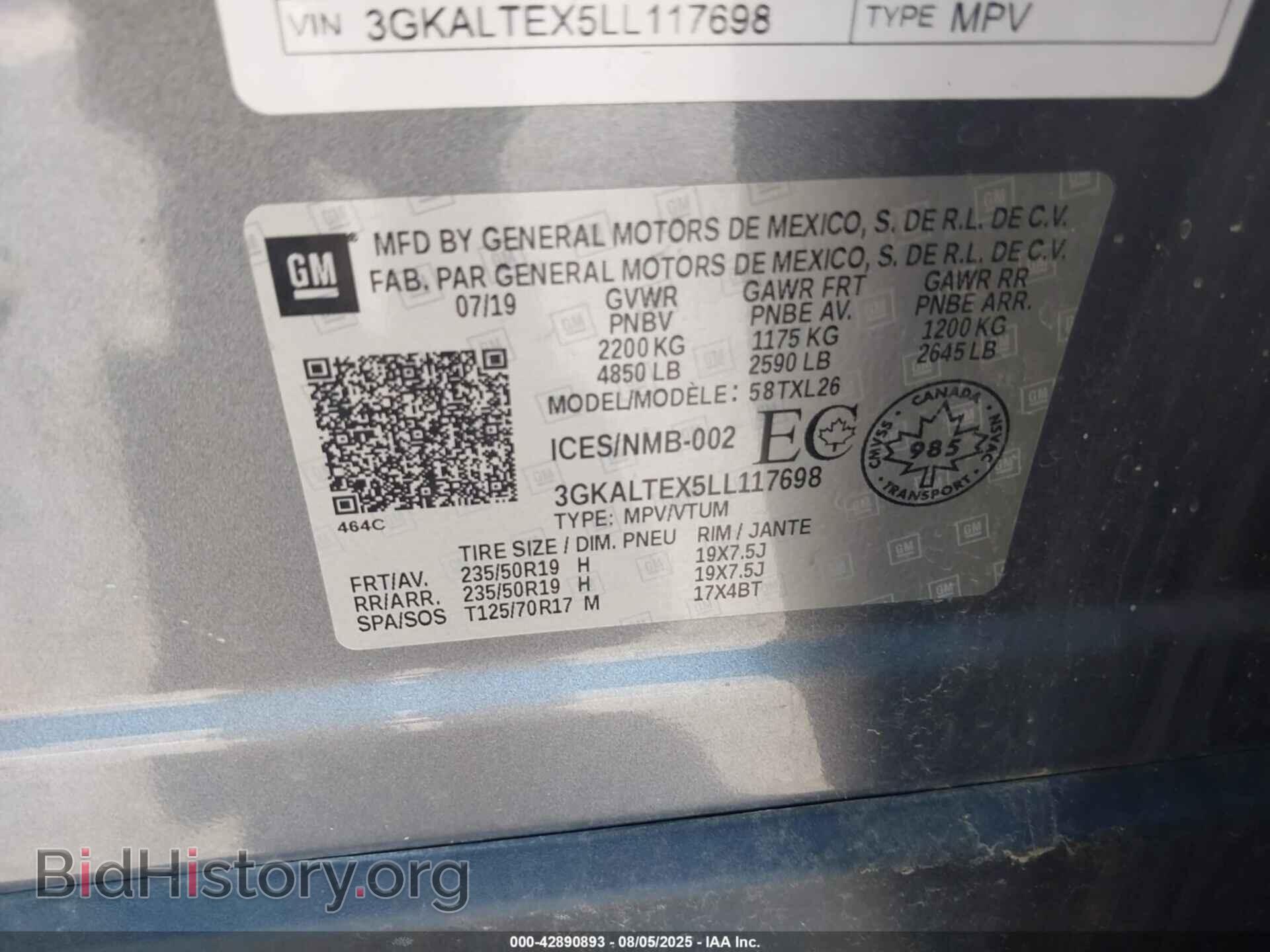 2020 GMC TERRAIN - VIN: 3GKALTEX5LL117698 - Фото 9