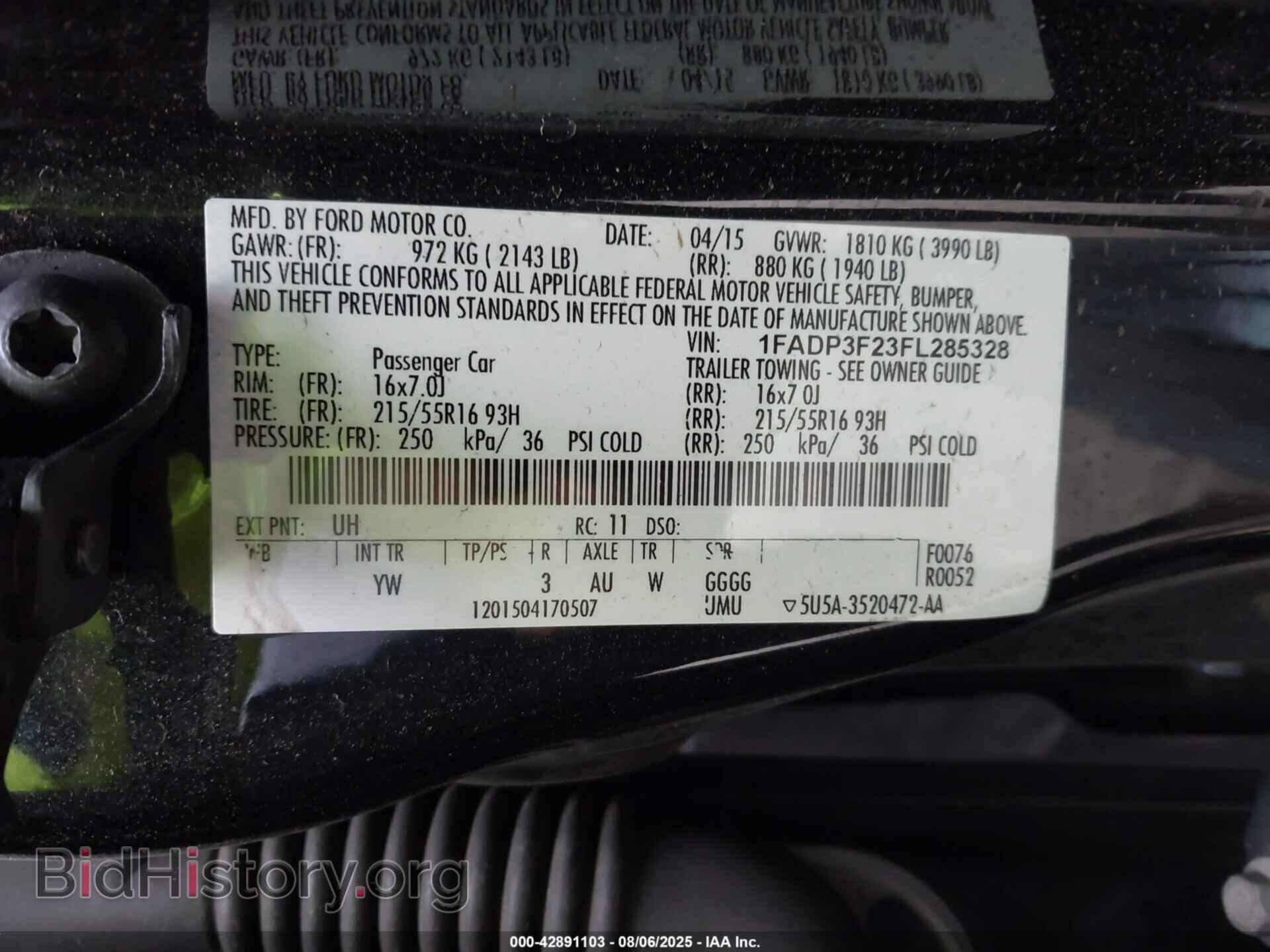 2015 FORD FOCUS - VIN: 1FADP3F23FL285328 - Photo 9