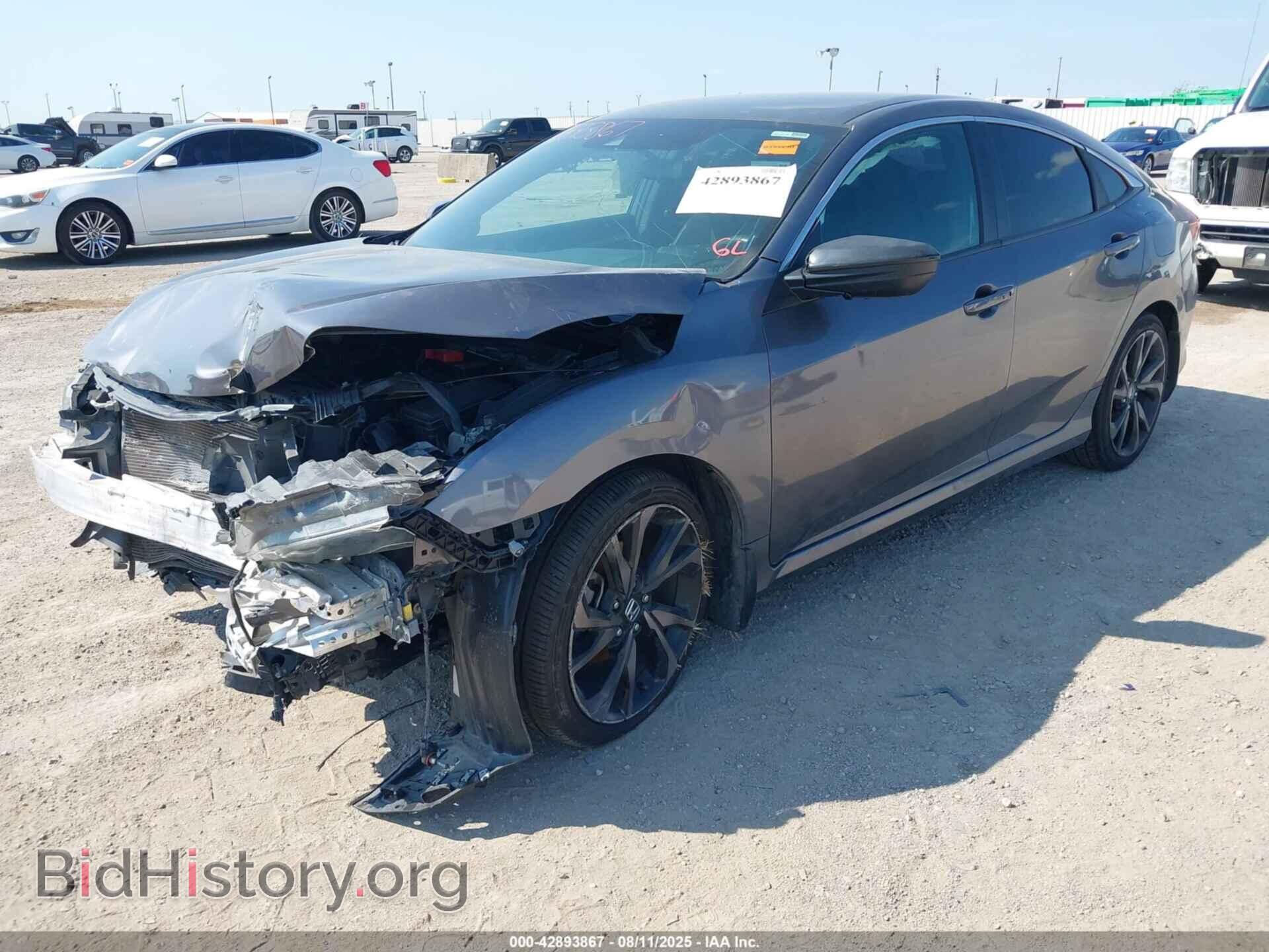 2019 HONDA CIVIC - VIN: 2HGFC2F8XKH500287 - Фото 2