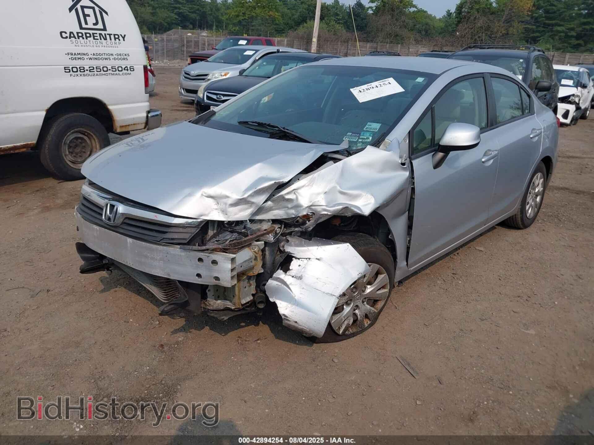 2012 HONDA CIVIC - VIN: 2HGFB2F59CH583396 - Фото 2