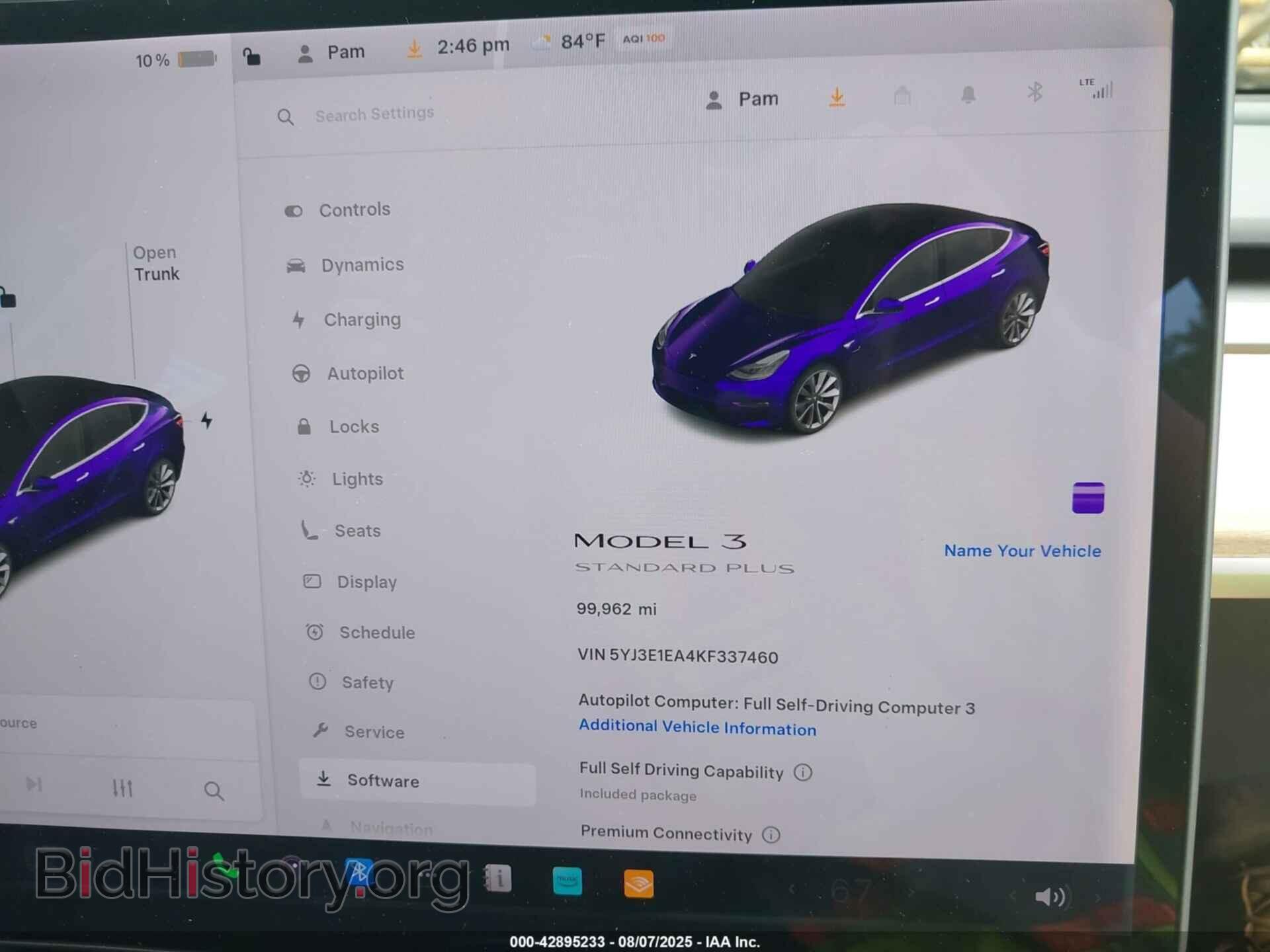 2019 TESLA MODEL 3 - VIN: 5YJ3E1EA4KF337460 - Фото 15
