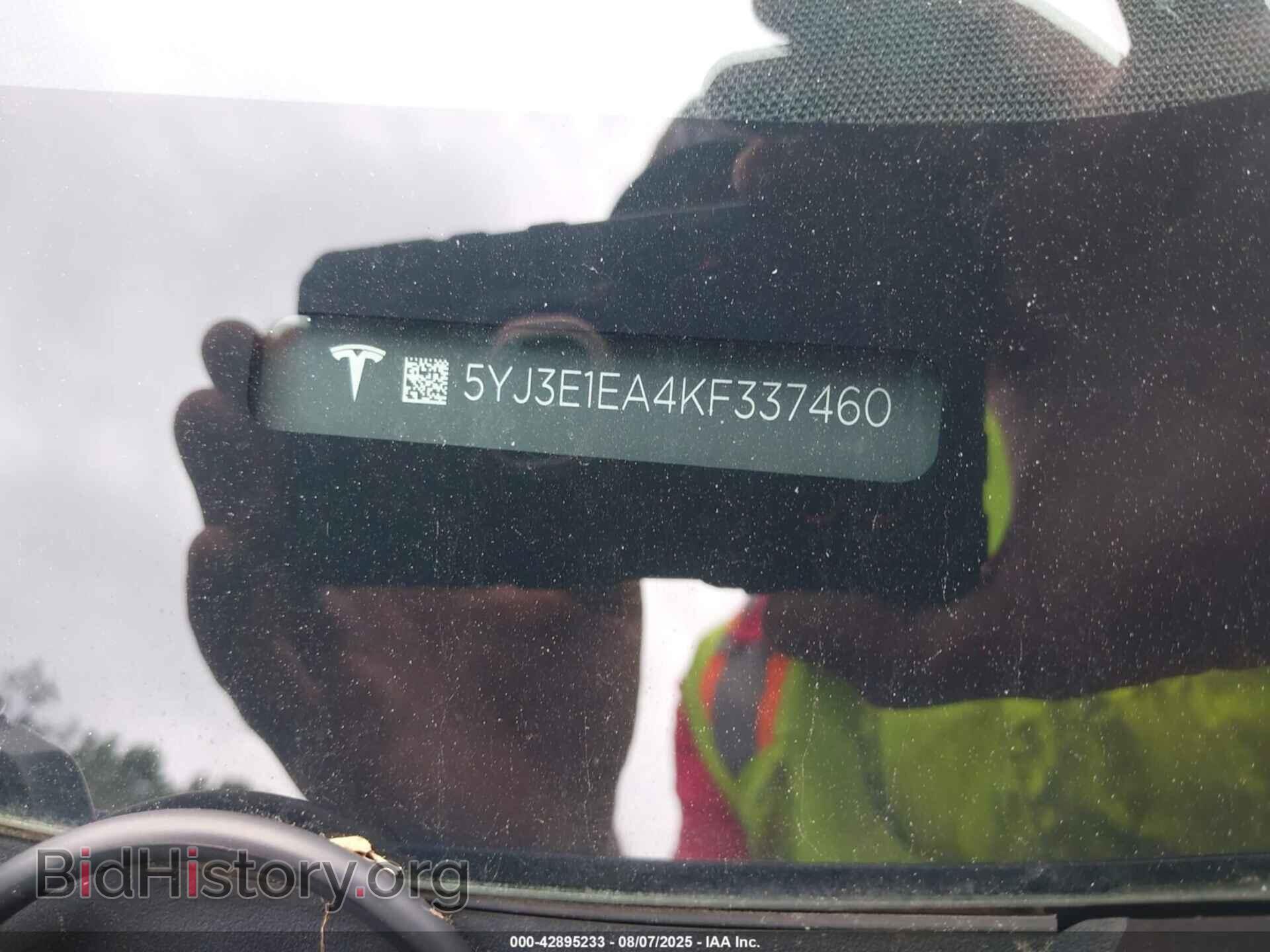 2019 TESLA MODEL 3 - VIN: 5YJ3E1EA4KF337460 - Фото 9
