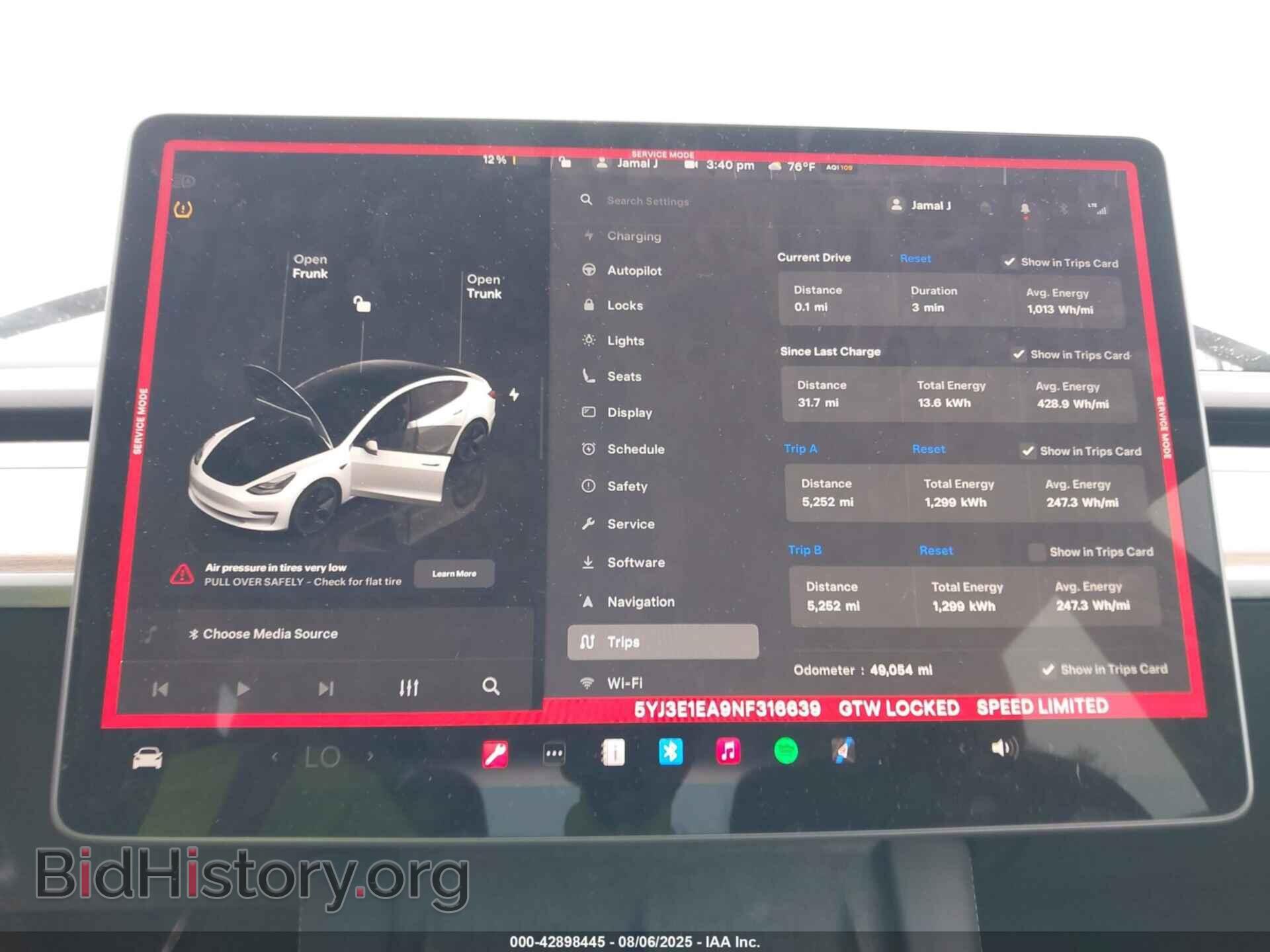 2022 TESLA MODEL 3 - VIN: 5YJ3E1EA9NF316639 - Фото 17