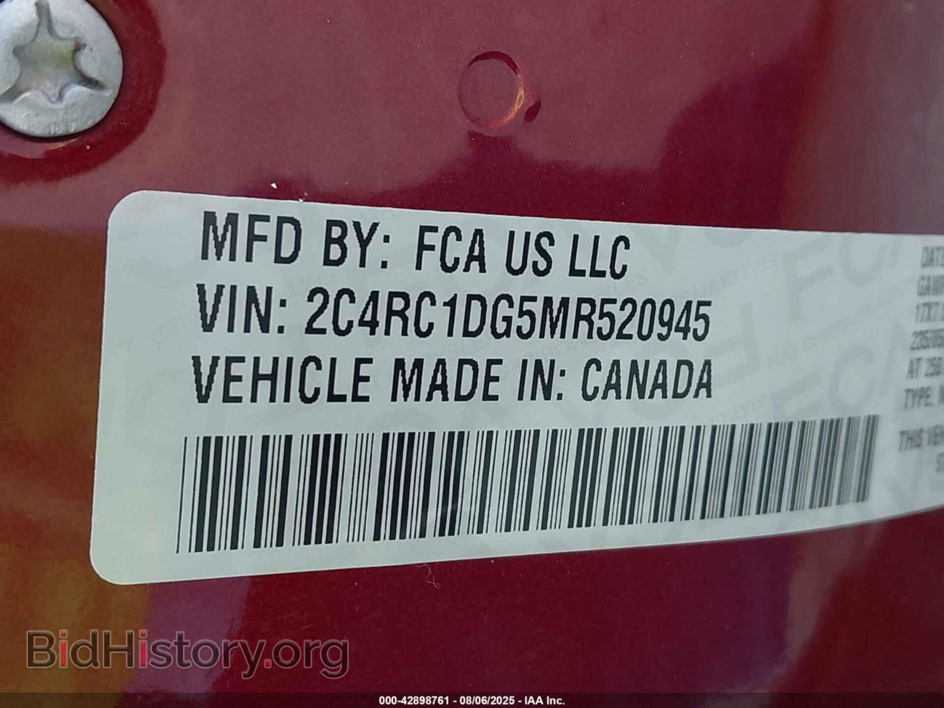 2021 CHRYSLER VOYAGER - VIN: 2C4RC1DG5MR520945 - Photo 9