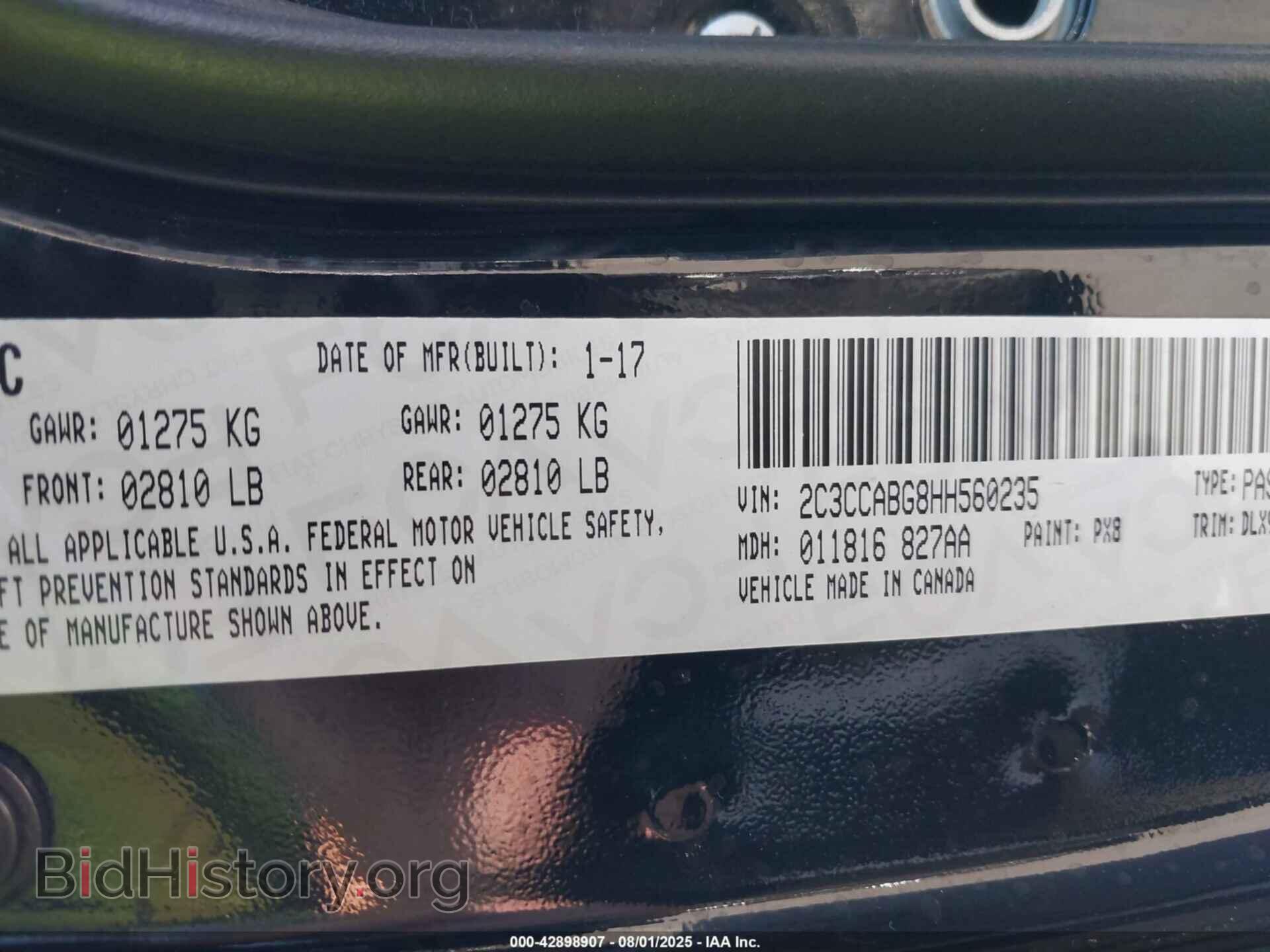 2017 CHRYSLER 300 - VIN: 2C3CCABG8HH560235 - Фото 9