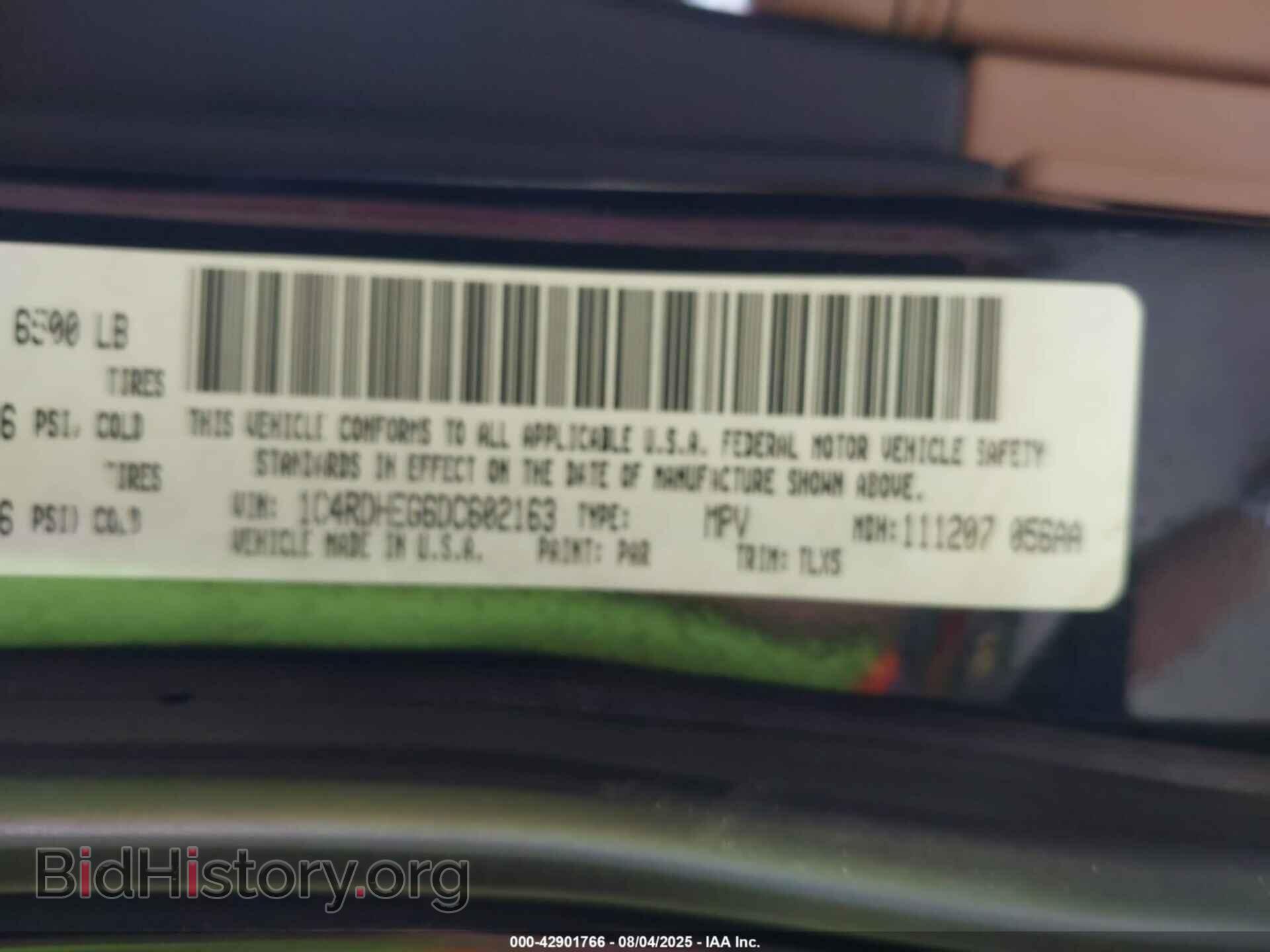 2013 DODGE DURANGO - VIN: 1C4RDHEG6DC602163 - Фото 9