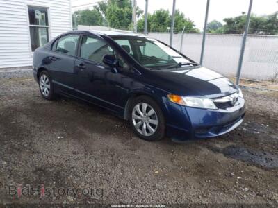2011 Honda CIVIC LX, blue — VIN 2HGFA1F55BH539245, IAAI