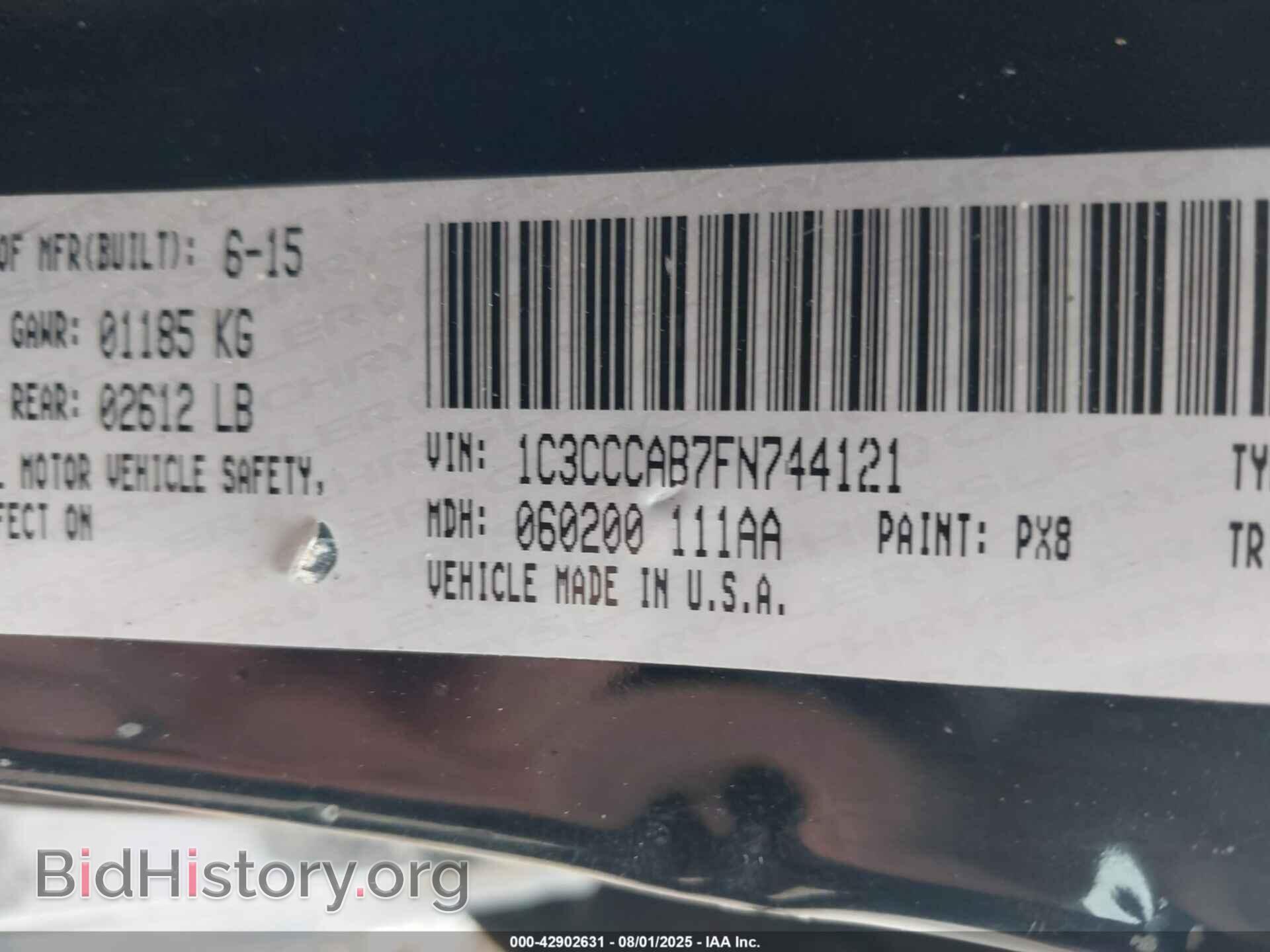 2015 CHRYSLER 200 - VIN: 1C3CCCAB7FN744121 - Фото 9