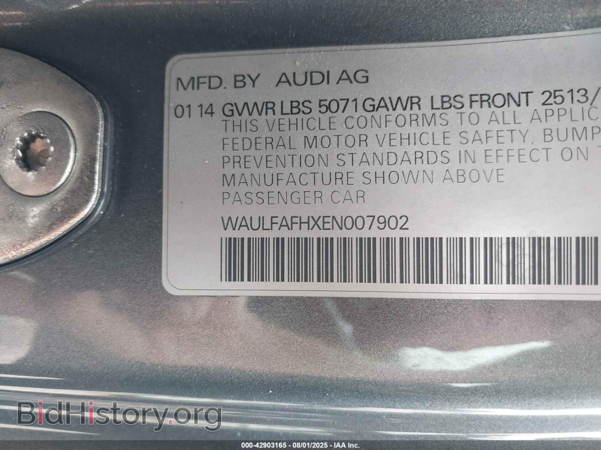 2014 AUDI A5 - VIN: WAULFAFHXEN007902 - Фото 9