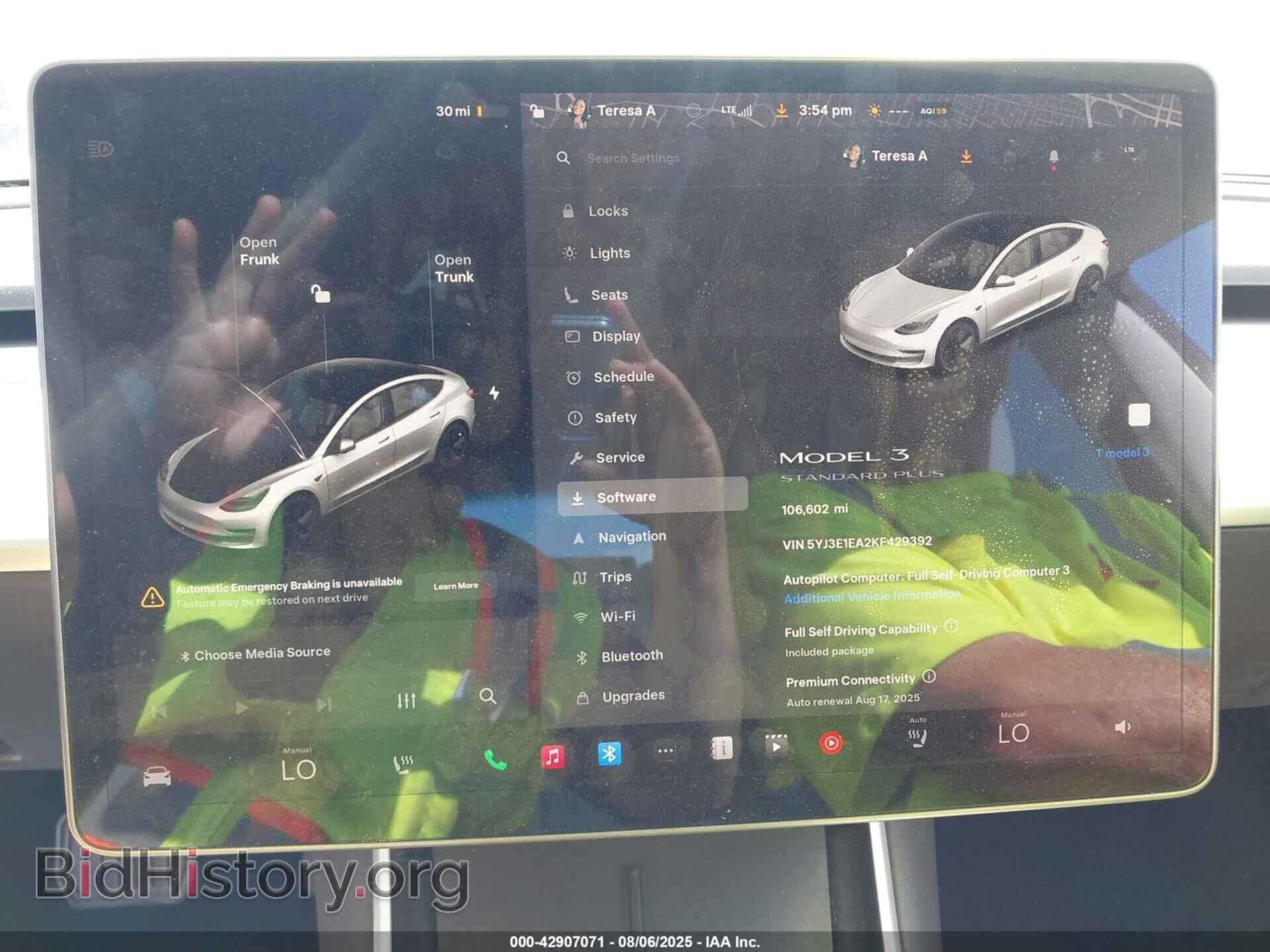 2019 TESLA MODEL 3 - VIN: 5YJ3E1EA2KF429392 - Photo 7