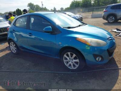 2012 Mazda MAZDA2 Touring, blue — VIN JM1DE1LZ4C0135800, IAAI
