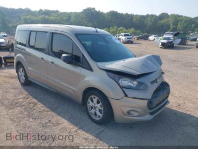 2015 Ford TRANSIT CONNECT XLT, tan — VIN NM0GE9F78F1201363, IAAI