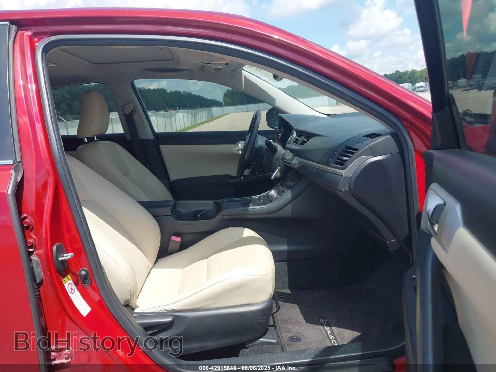 2011 LEXUS CT 200H - VIN: JTHKD5BH0B2028464 - Фото 5