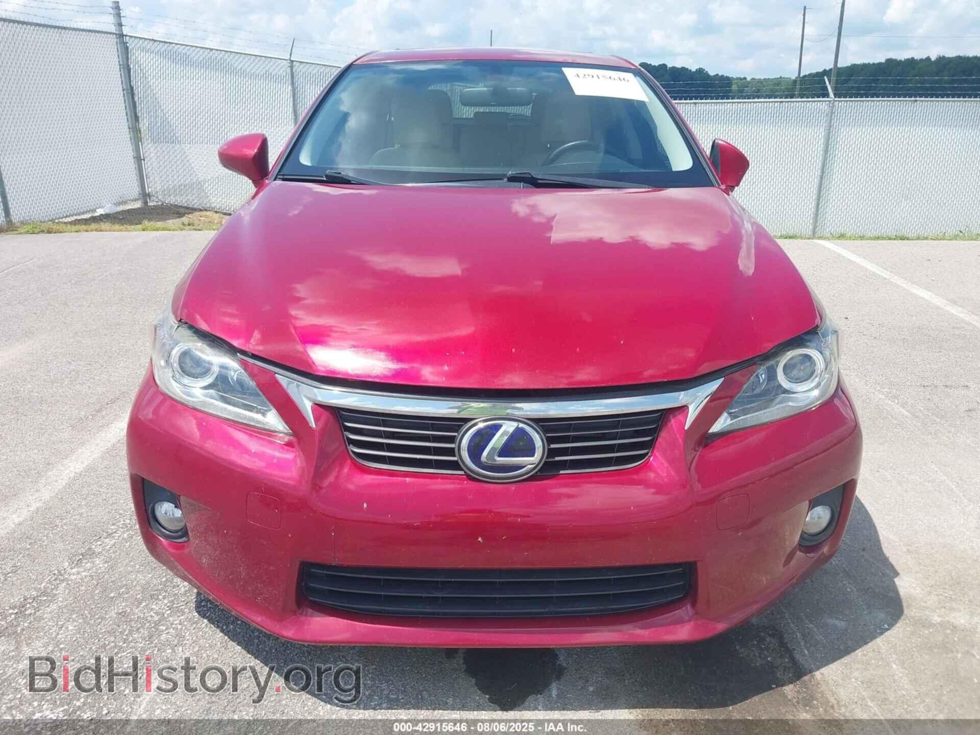 2011 LEXUS CT 200H - VIN: JTHKD5BH0B2028464 - Фото 6