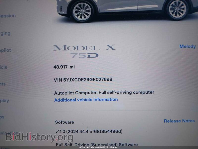2016 Tesla MODEL X (VIN 5YJXCDE29GF027698) — фото 7 из 18