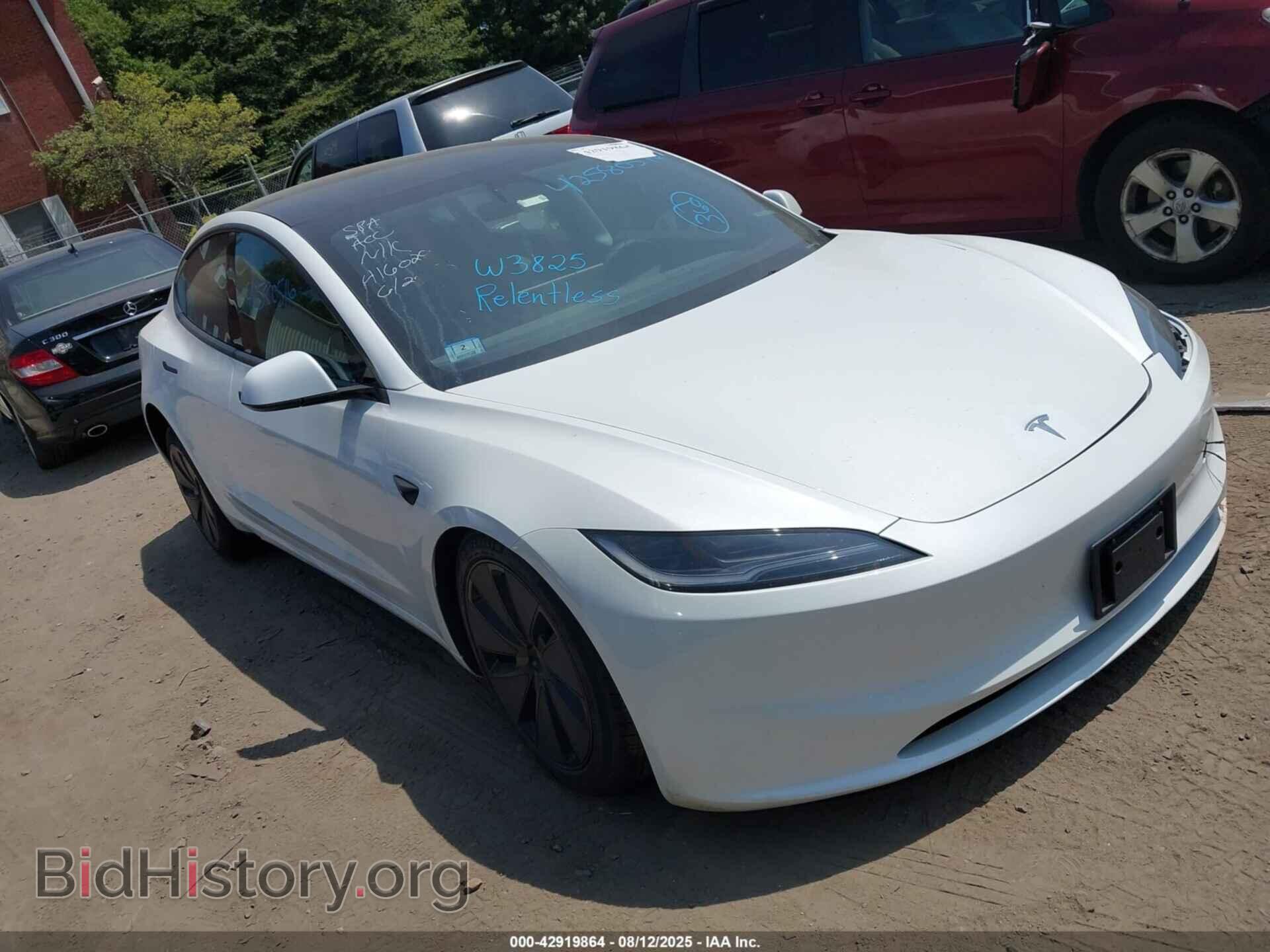 Photo 5YJ3E1EA8SF931825 - TESLA MODEL 3 2025
