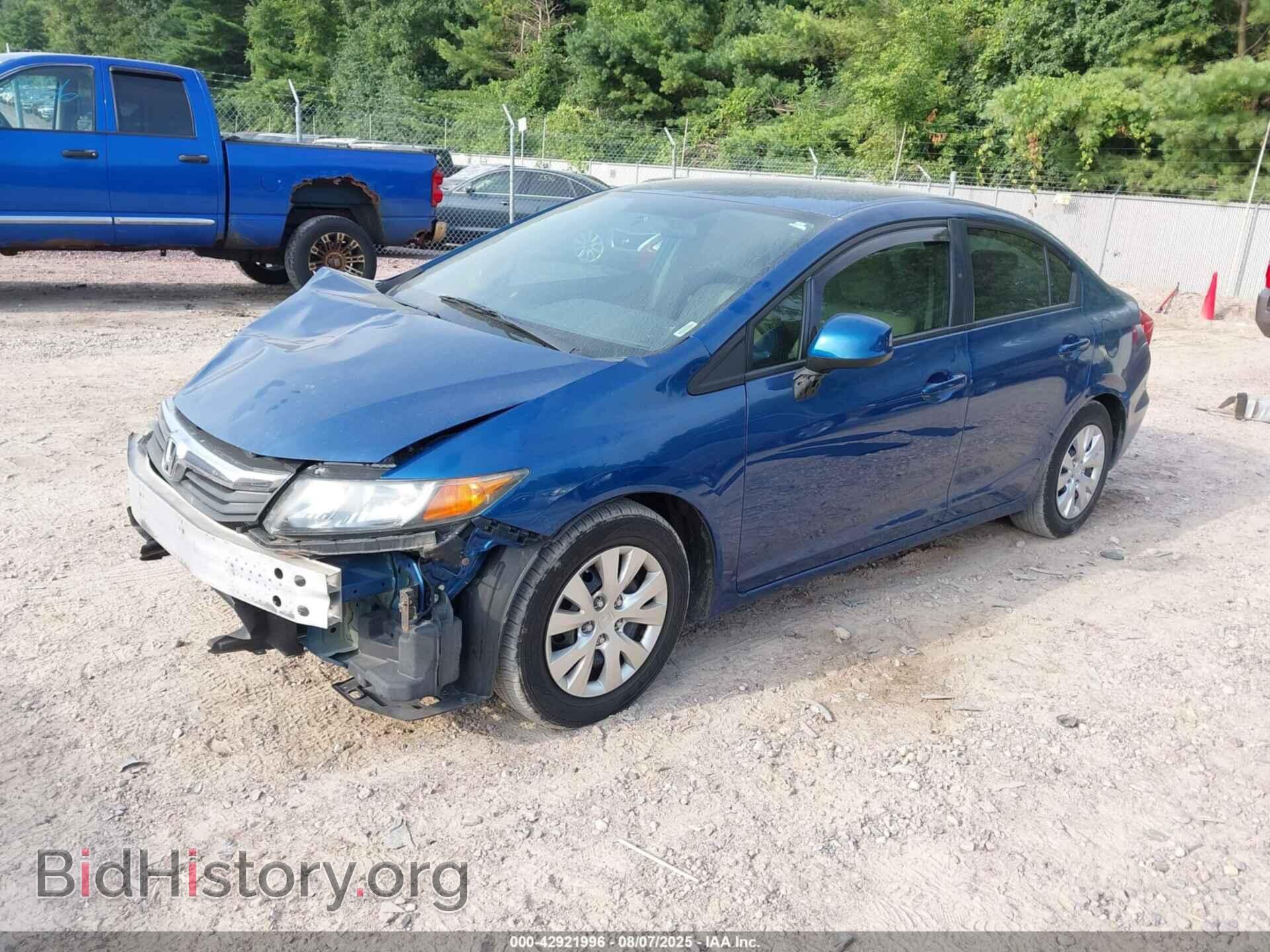 2012 HONDA CIVIC - VIN: 2HGFB2F59CH540273 - Фото 2