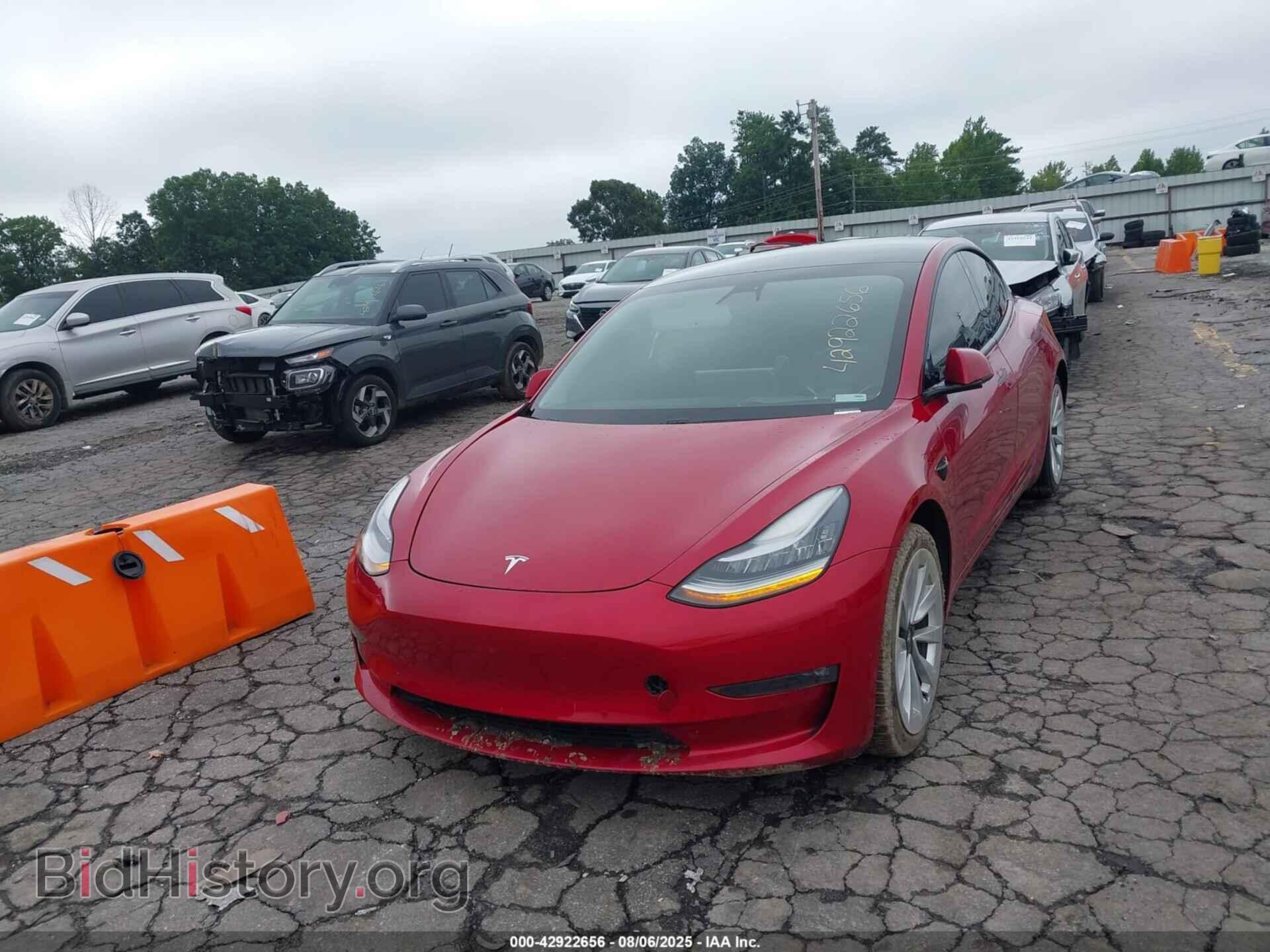 2021 TESLA MODEL 3 - VIN: 5YJ3E1EBXMF855651 - Фото 2