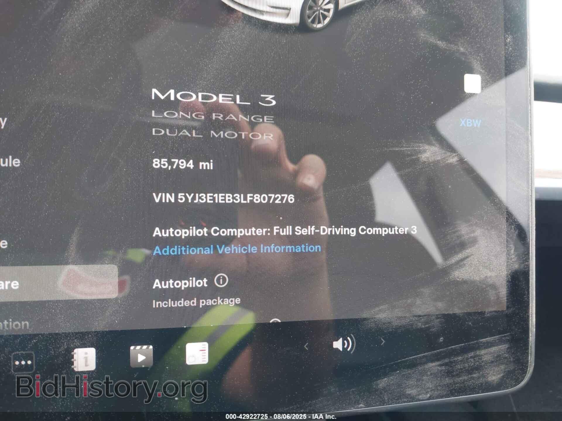 2020 TESLA MODEL 3 - VIN: 5YJ3E1EB3LF807276 - Фото 7