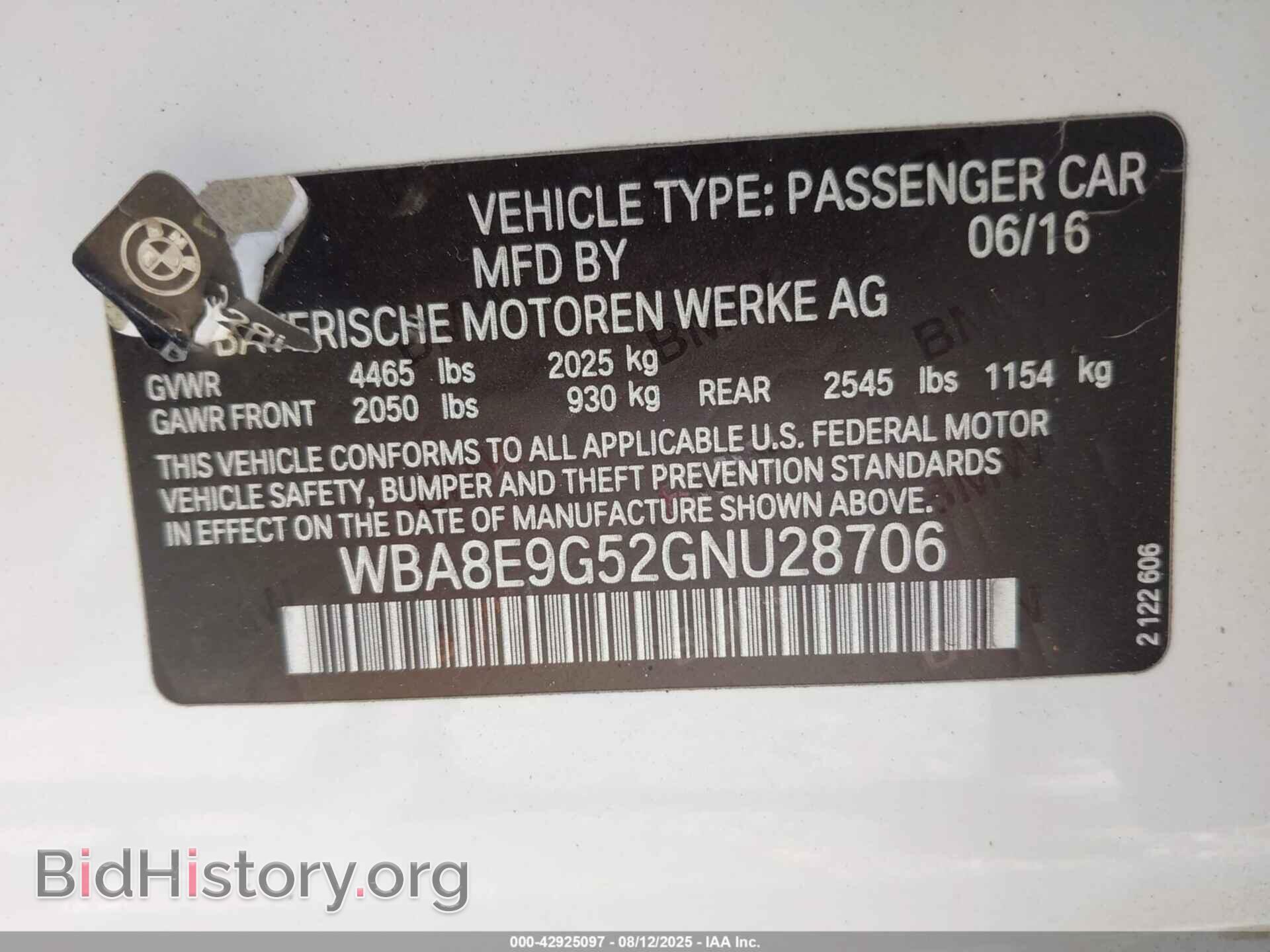 2016 BMW 328I - VIN: WBA8E9G52GNU28706 - Фото 9