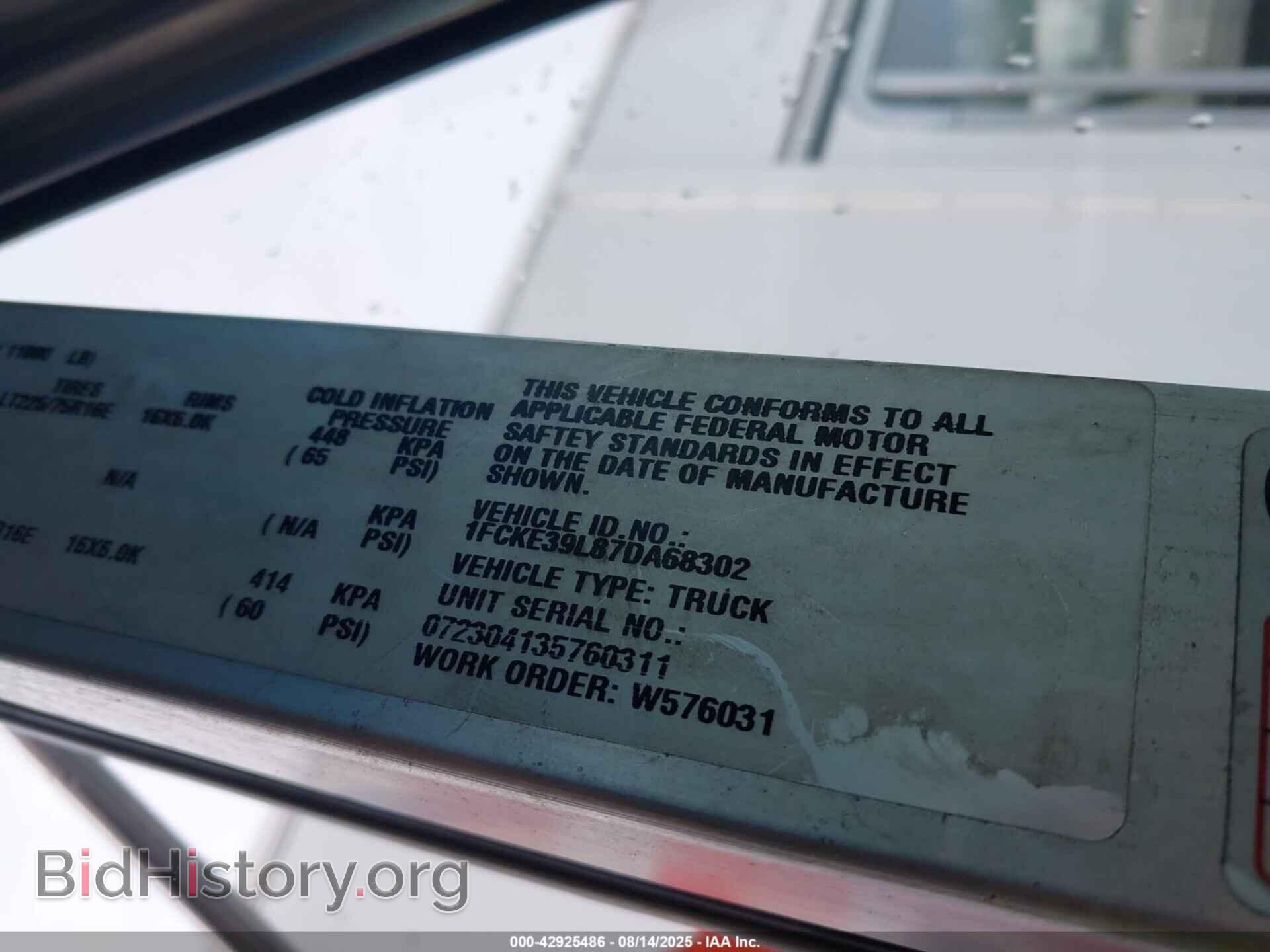 2007 FORD E-350 STRIPPED - VIN: 1FCKE39L87DA68302 - Photo 8
