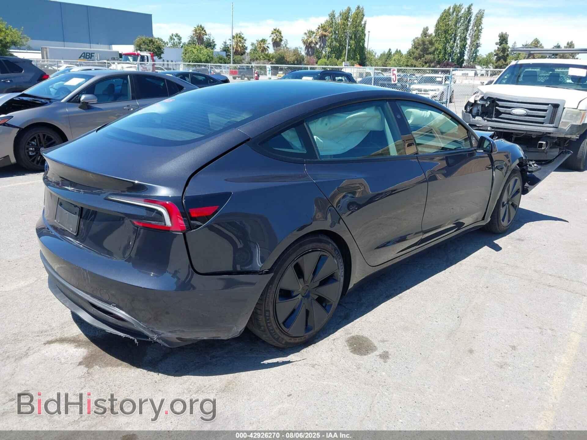 2025 TESLA MODEL 3 - VIN: 5YJ3E1EA8SF015503 - Фото 4