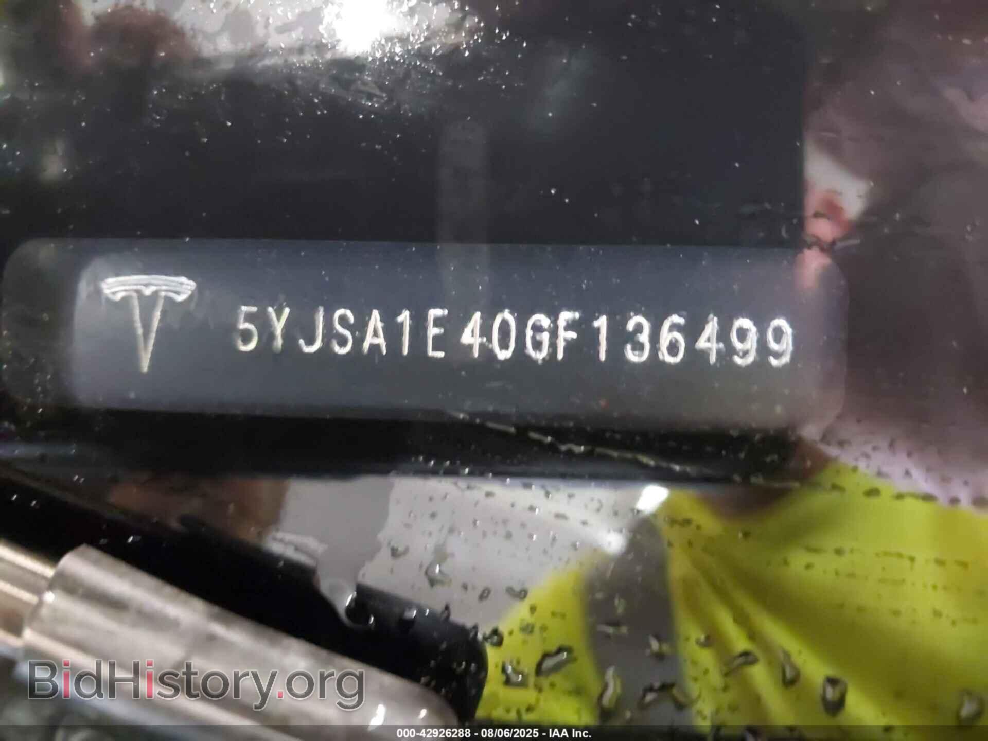2016 TESLA MODEL S - VIN: 5YJSA1E40GF136499 - Фото 9