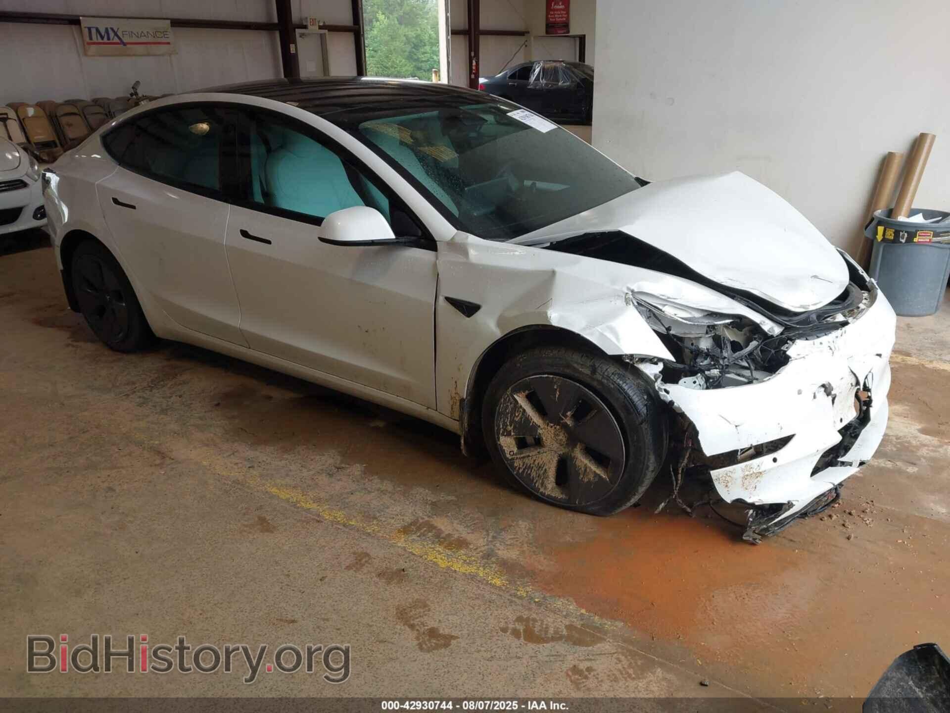 Photo 5YJ3E1EB8NF152275 - TESLA MODEL 3 2022