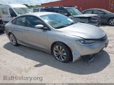 2015 Chrysler 200 S, silver — VIN 1C3CCCBB0FN695844, IAAI