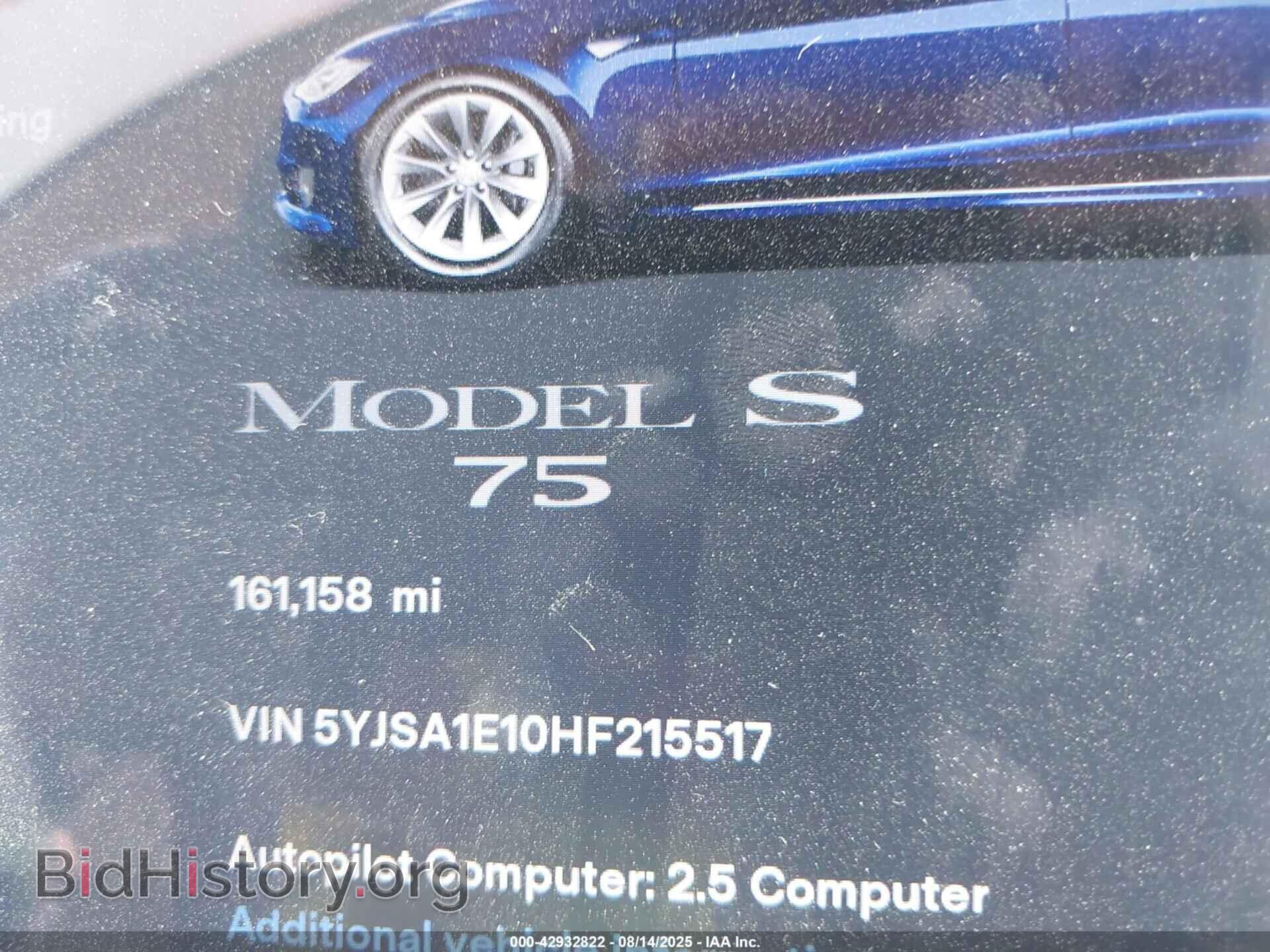 2017 TESLA MODEL S - VIN: 5YJSA1E10HF215517 - Photo 7