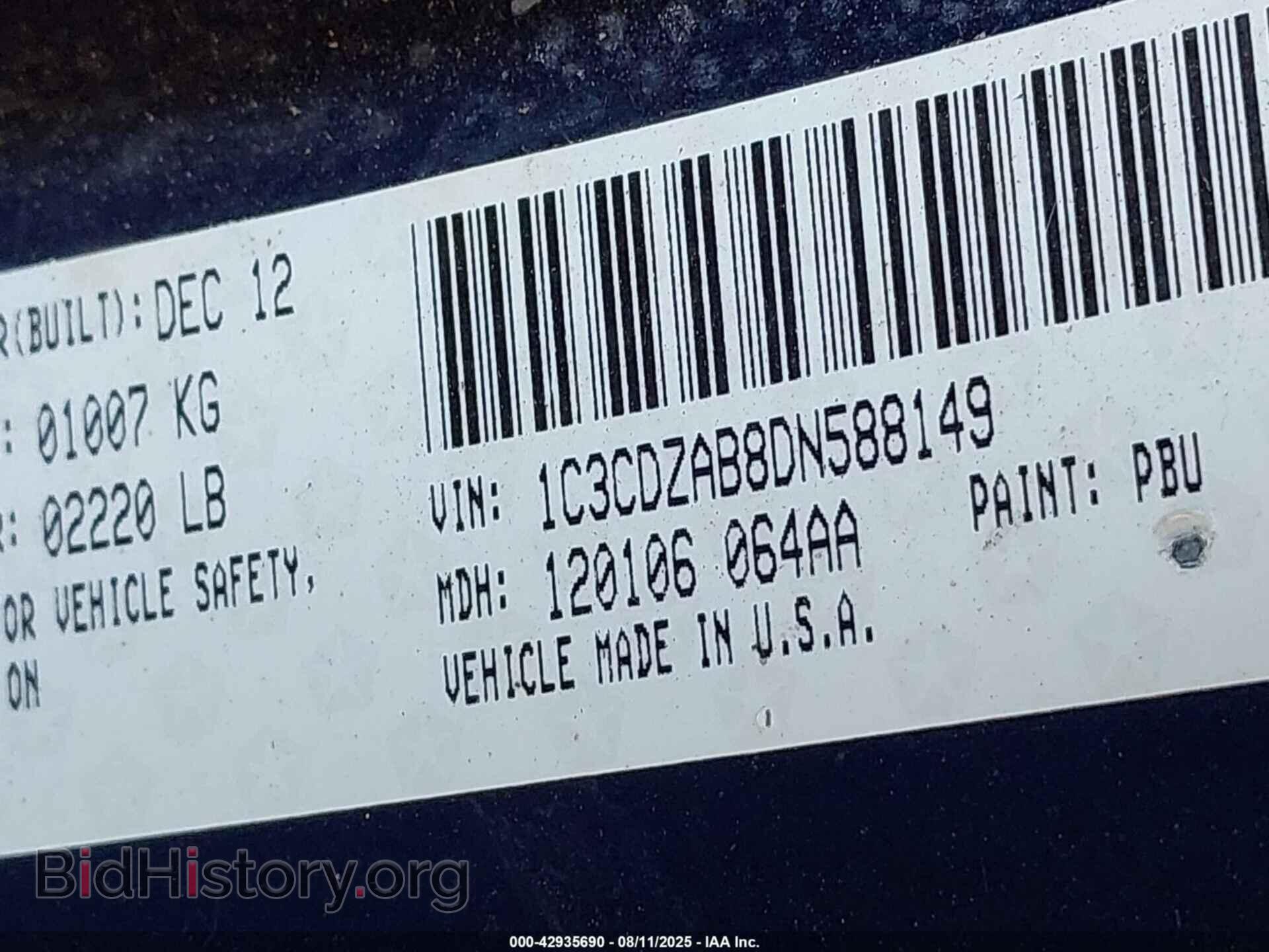 2013 DODGE AVENGER - VIN: 1C3CDZAB8DN588149 - Photo 9