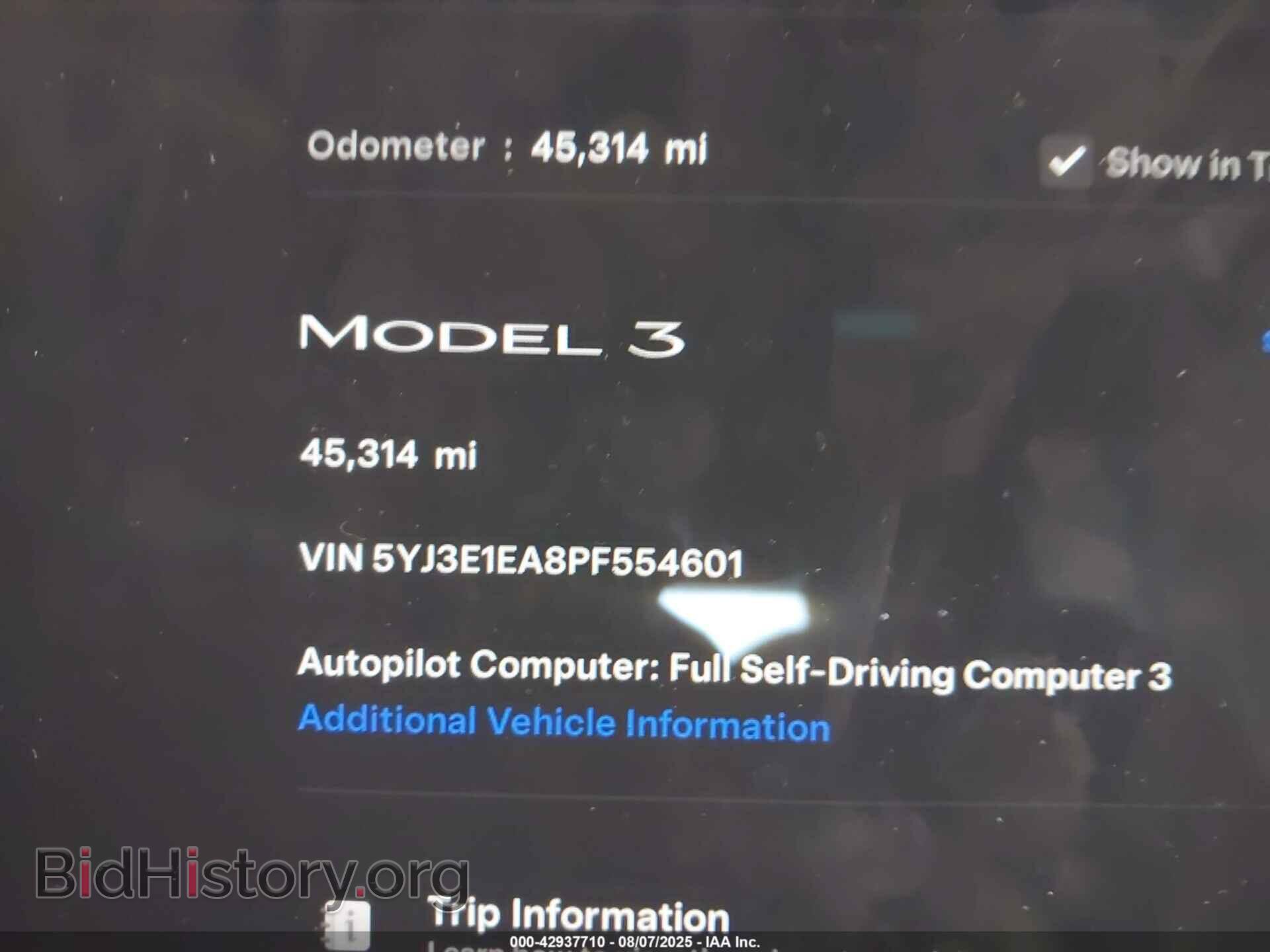2023 TESLA MODEL 3 - VIN: 5YJ3E1EA8PF554601 - Фото 7