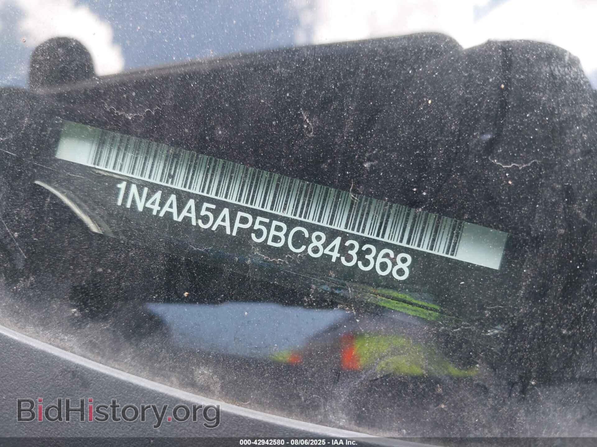 2011 NISSAN MAXIMA - VIN: 1N4AA5AP5BC843368 - Фото 9