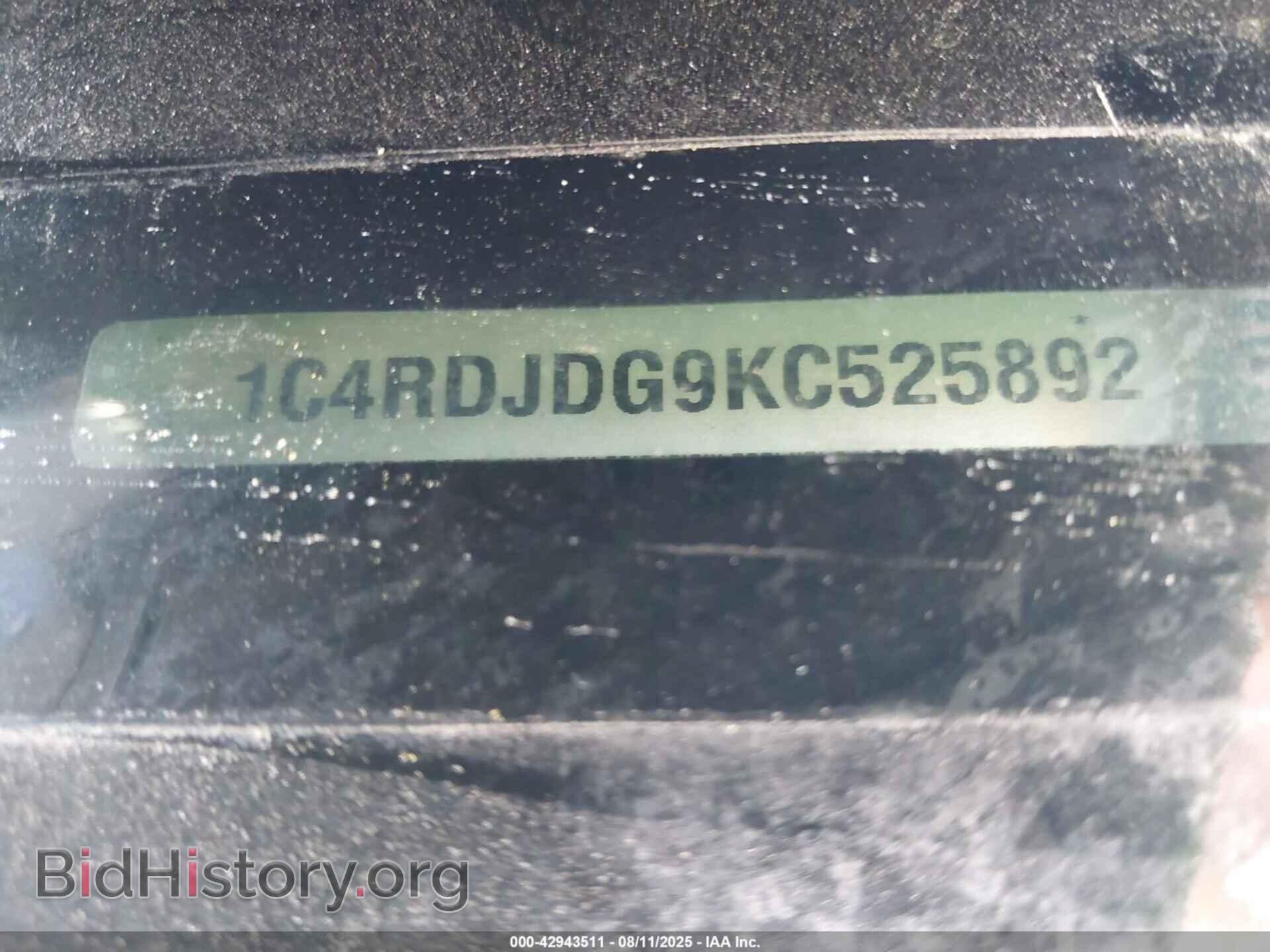 2019 DODGE DURANGO - VIN: 1C4RDJDG9KC525892 - Фото 9