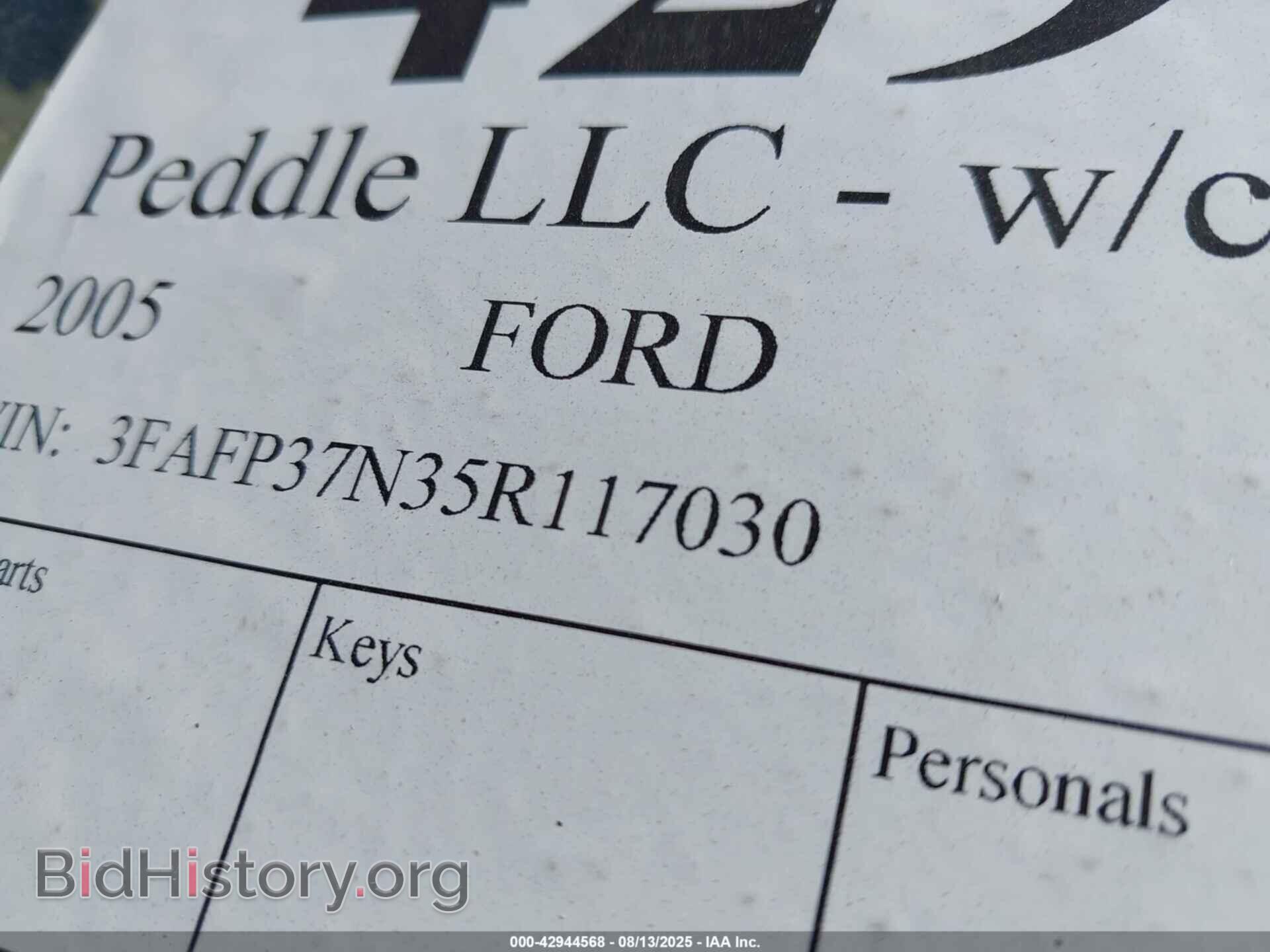 2005 FORD FOCUS - VIN: 3FAFP37N35R117030 - Фото 9