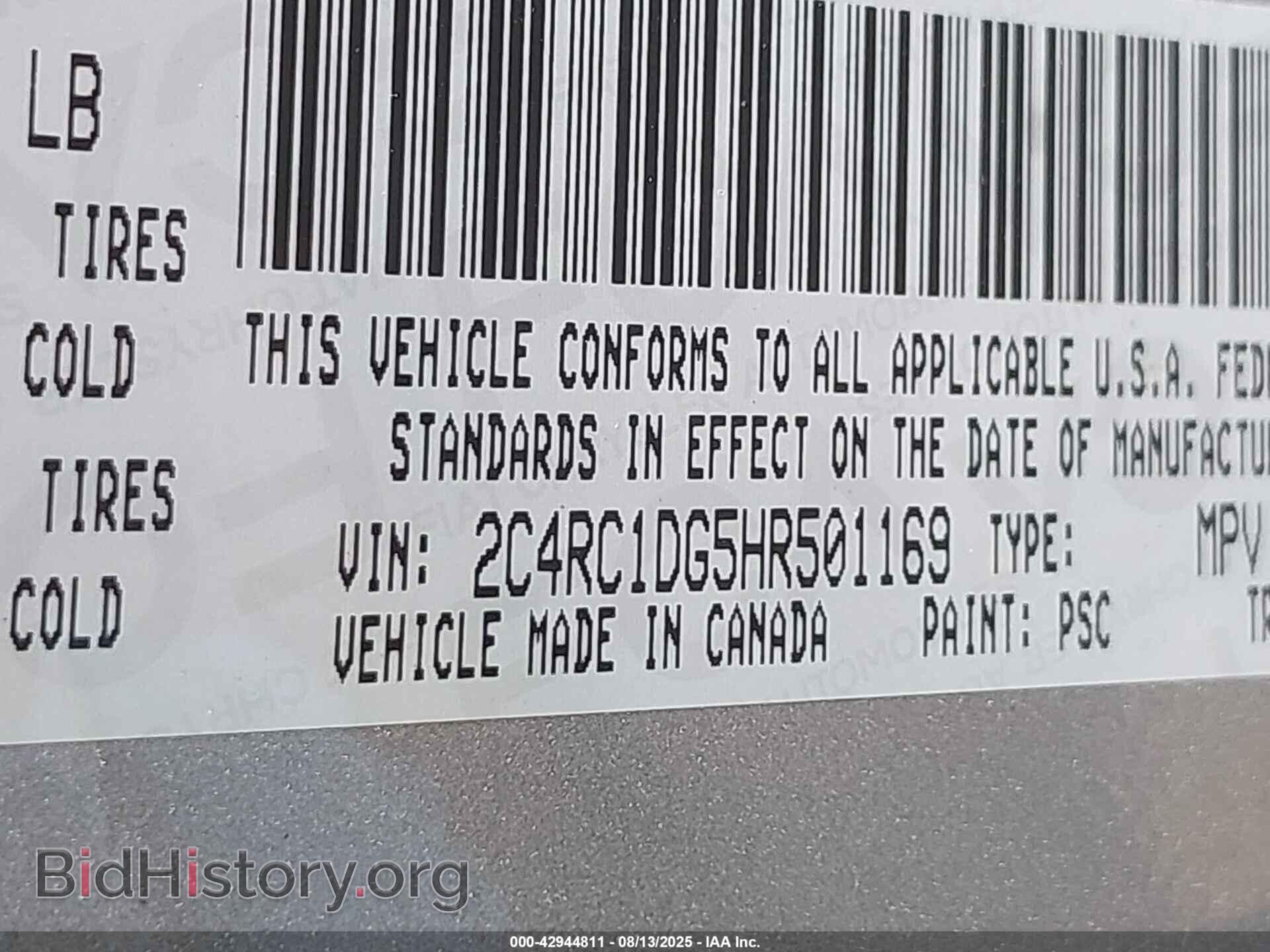 2017 CHRYSLER PACIFICA - VIN: 2C4RC1DG5HR501169 - Photo 9