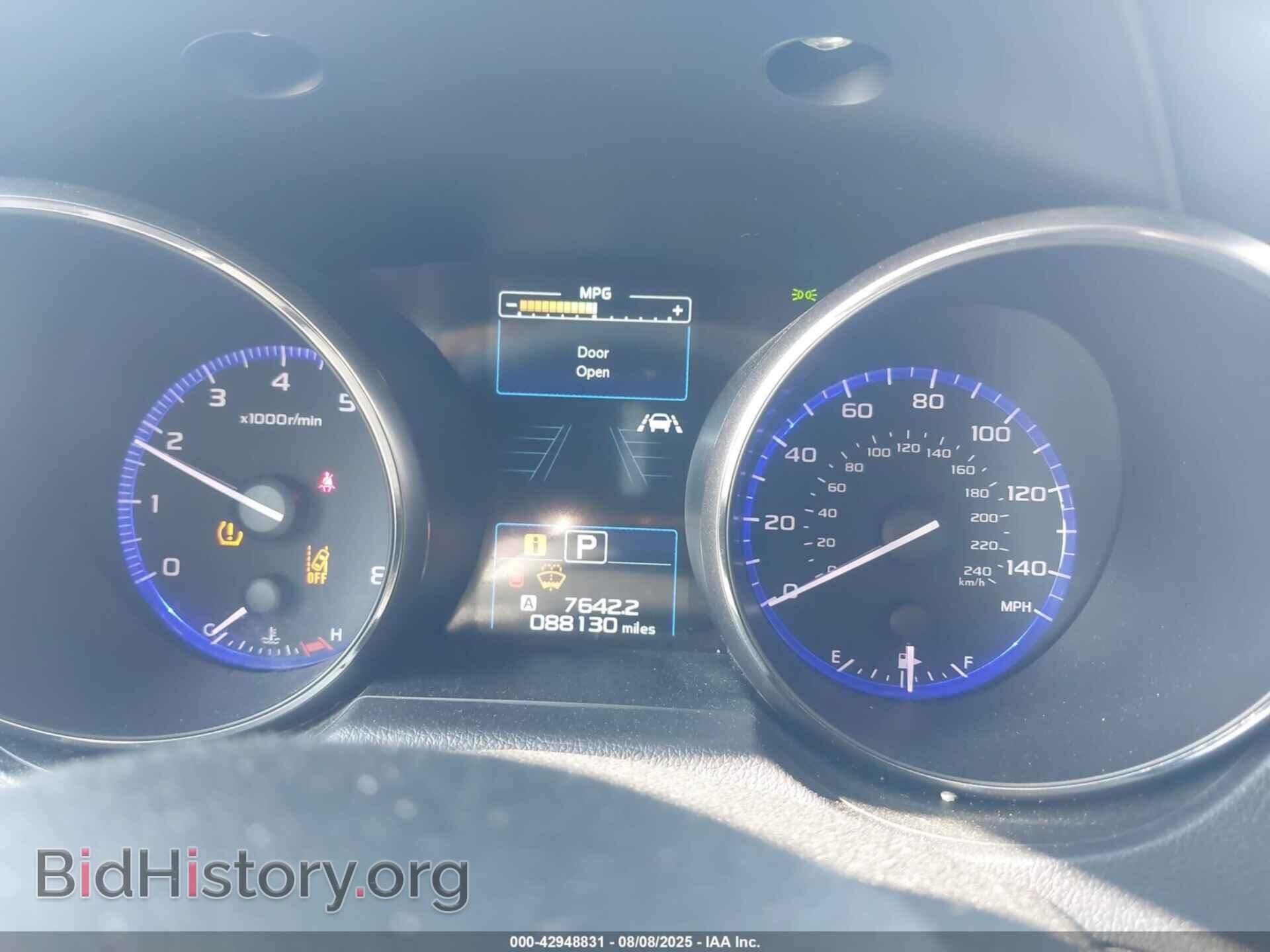 2019 SUBARU OUTBACK - VIN: 4S4BSABC6K3270783 - Фото 7