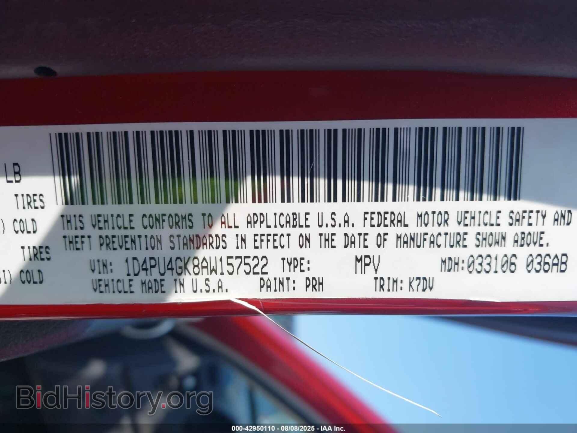2010 DODGE NITRO - VIN: 1D4PU4GK8AW157522 - Фото 9