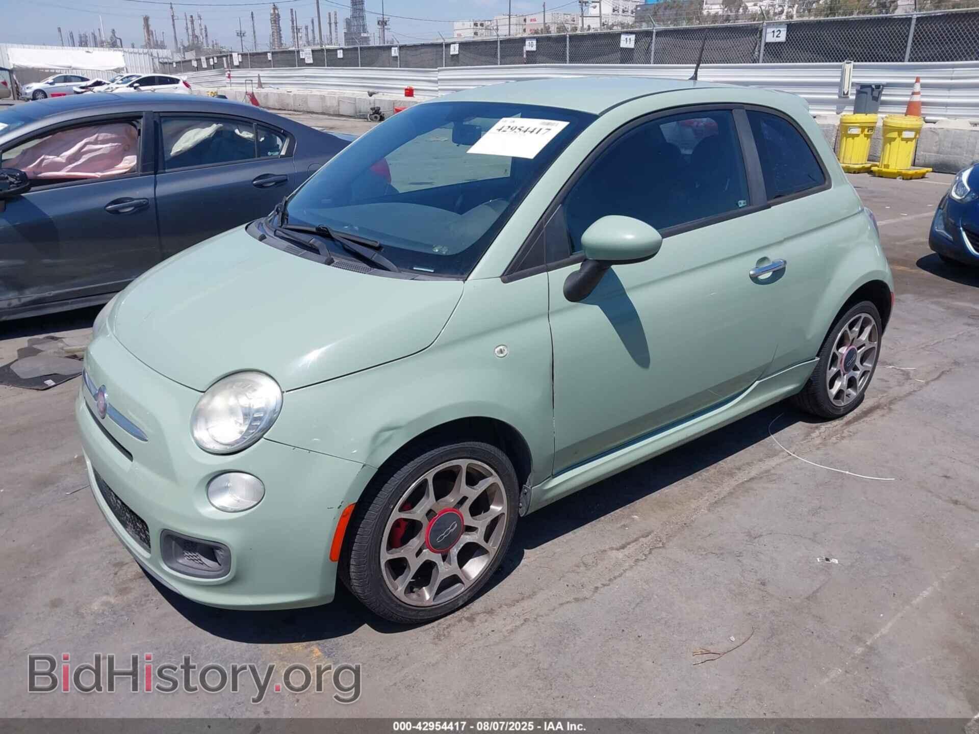 2012 FIAT 500 - VIN: 3C3CFFBR2CT365916 - Фото 2