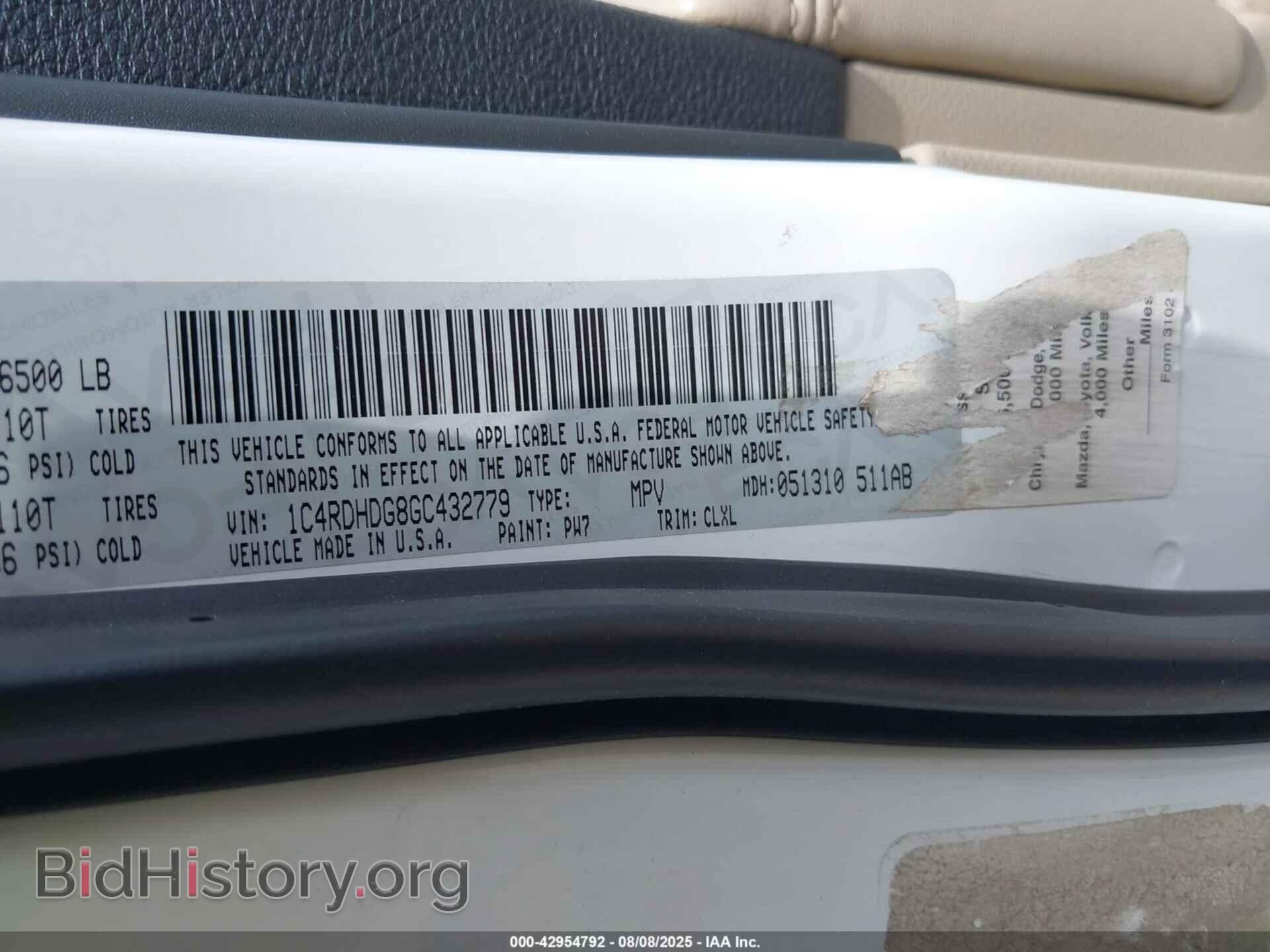 2016 DODGE DURANGO - VIN: 1C4RDHDG8GC432779 - Фото 9