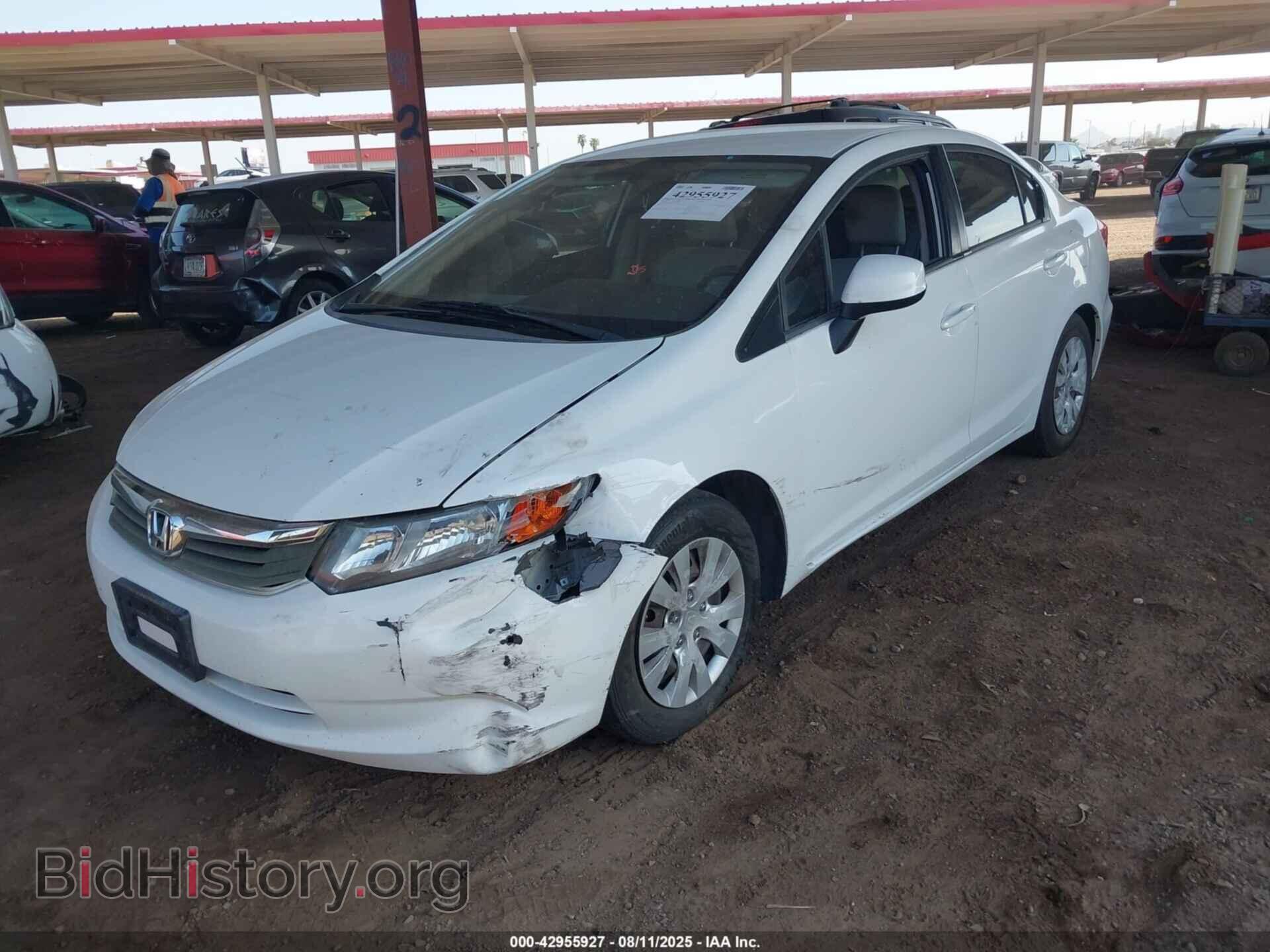 2012 HONDA CIVIC - VIN: 2HGFB2E57CH519536 - Фото 2