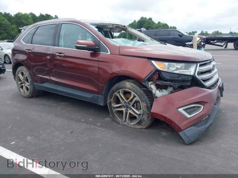2015 Ford EDGE Titanium (VIN 2FMTK4K98FBB61693) — photo 1 of 15, IAAI, damage: flood