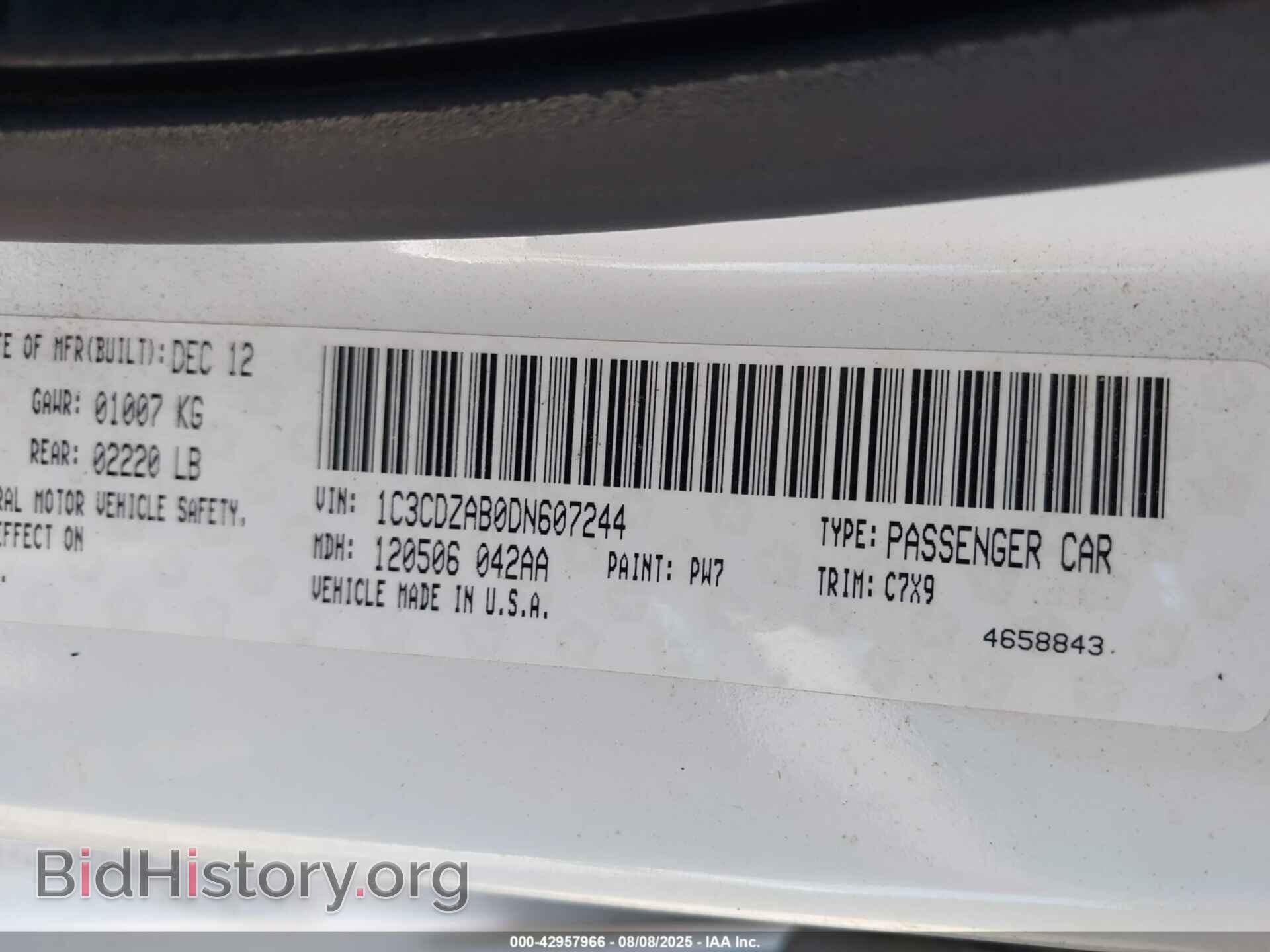 2013 DODGE AVENGER - VIN: 1C3CDZAB0DN607244 - Photo 9