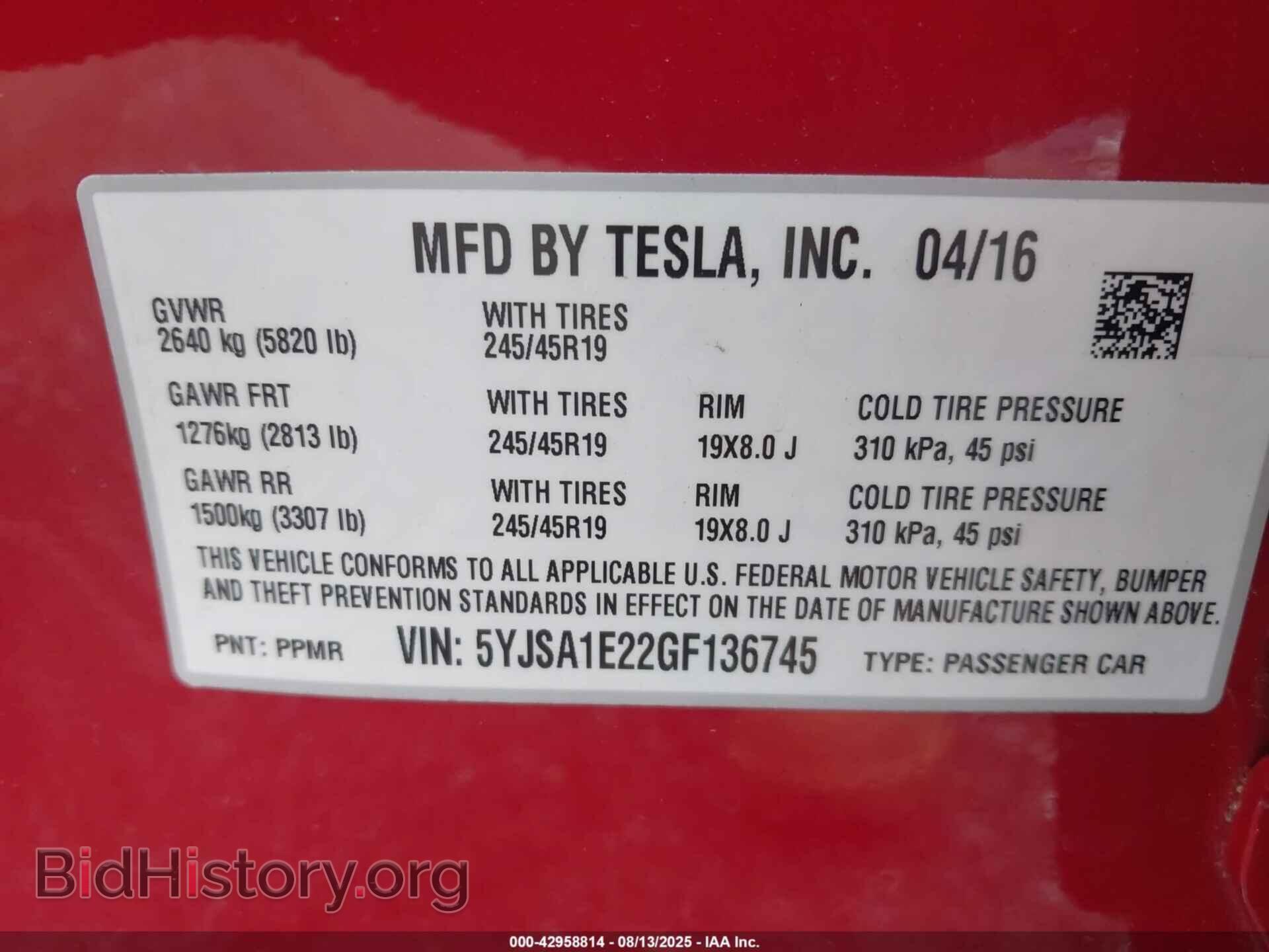 2016 TESLA MODEL S - VIN: 5YJSA1E22GF136745 - Photo 9