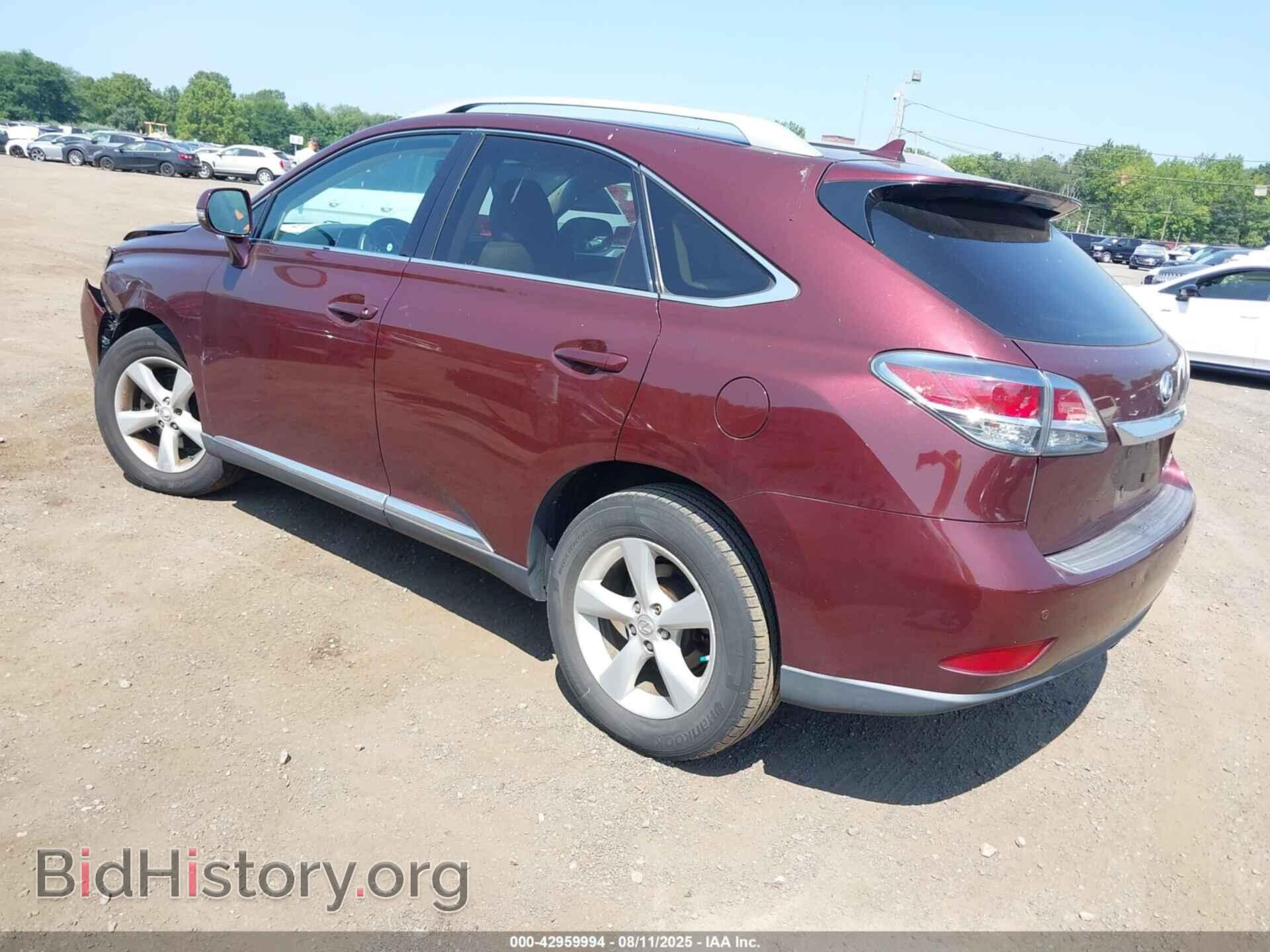 2013 LEXUS RX 350 - VIN: 2T2BK1BA3DC190916 - Фото 3