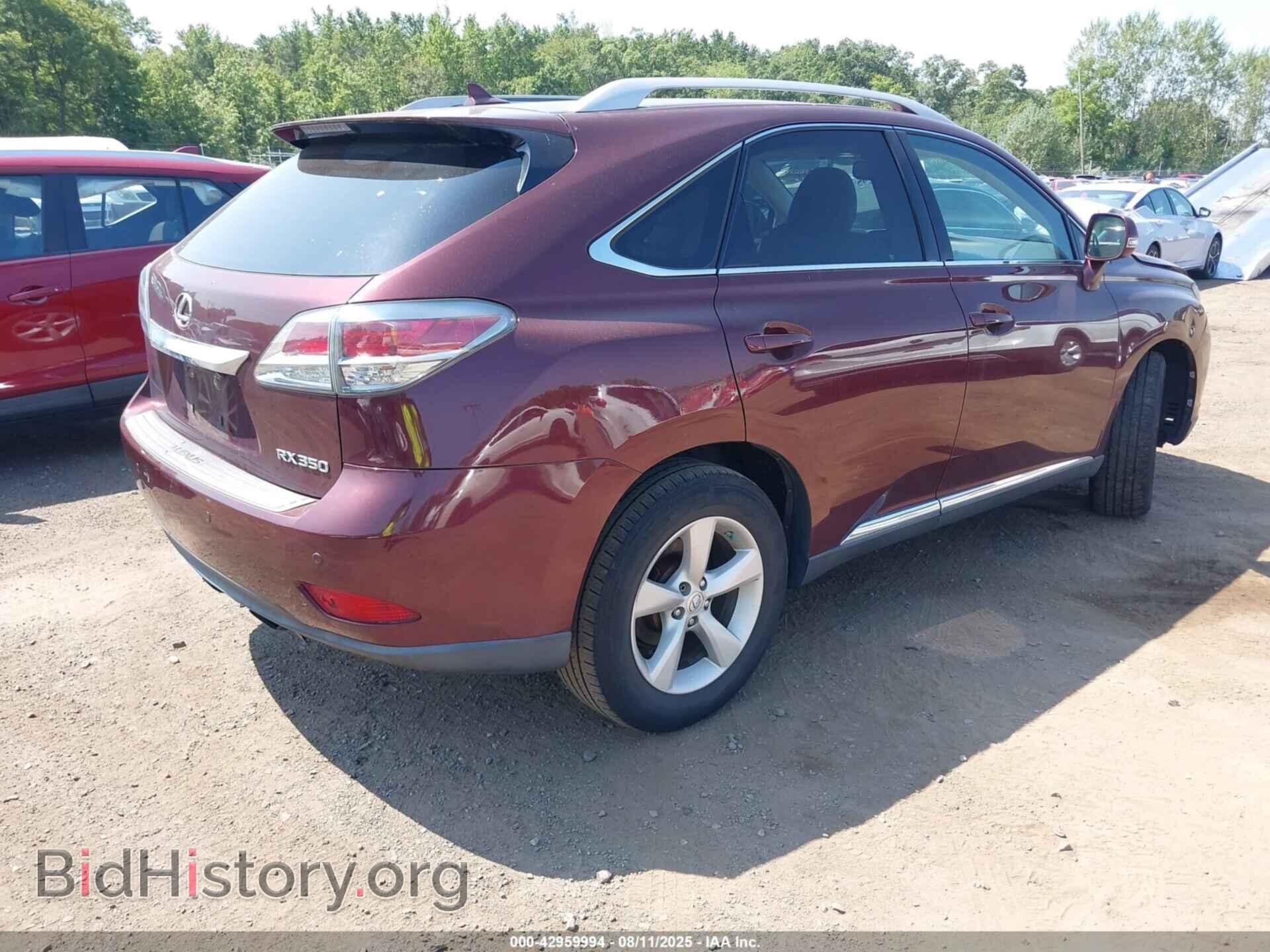 2013 LEXUS RX 350 - VIN: 2T2BK1BA3DC190916 - Фото 4