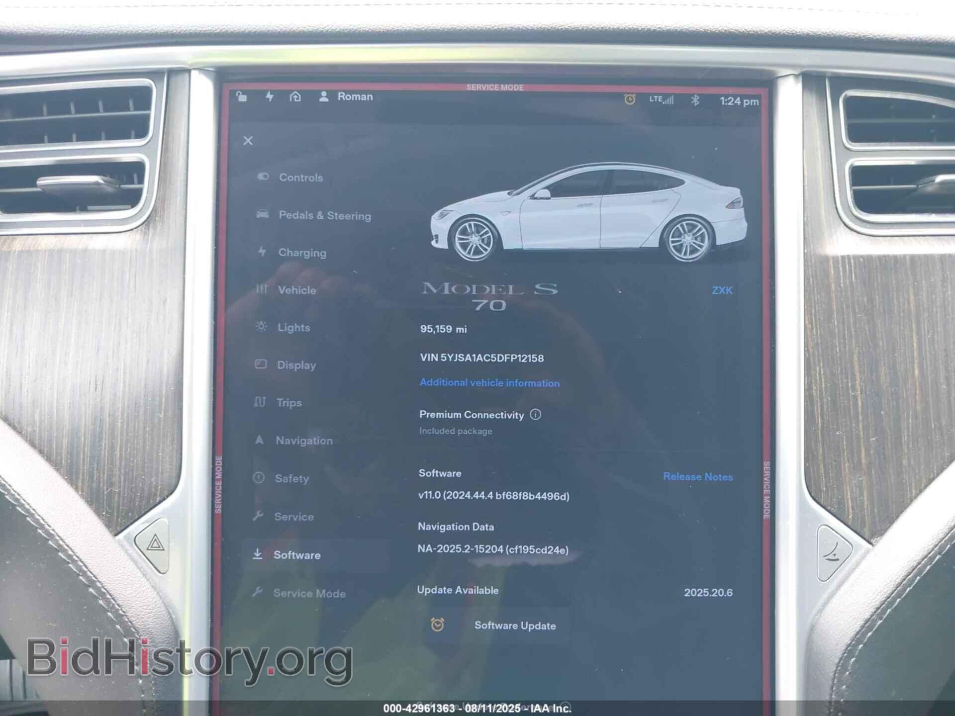 2013 TESLA MODEL S - VIN: 5YJSA1AC5DFP12158 - Photo 7