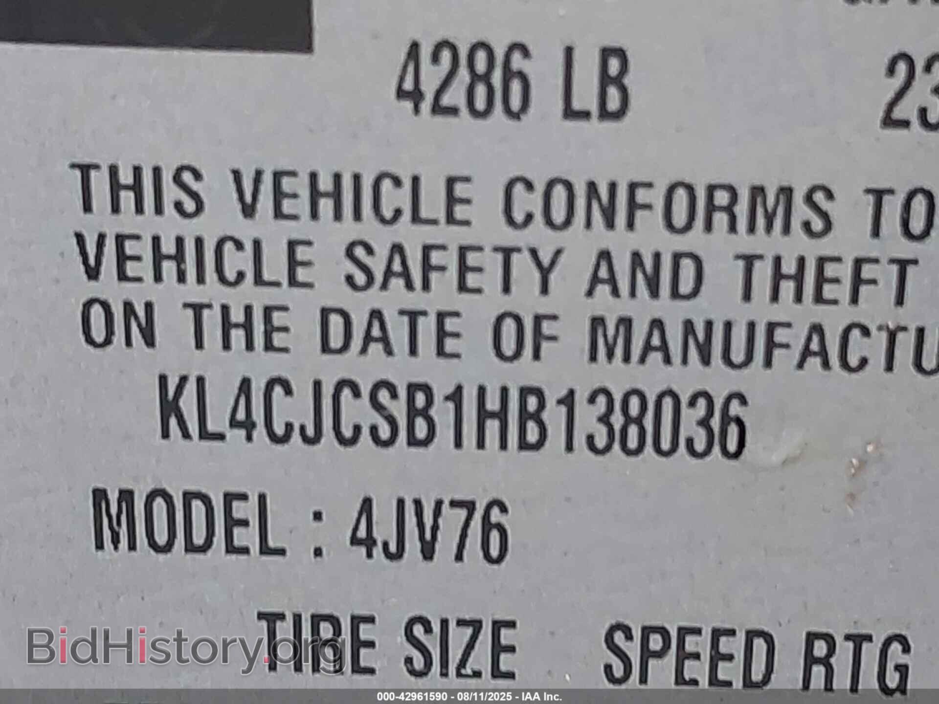 2017 BUICK ENCORE - VIN: KL4CJCSB1HB138036 - Photo 9
