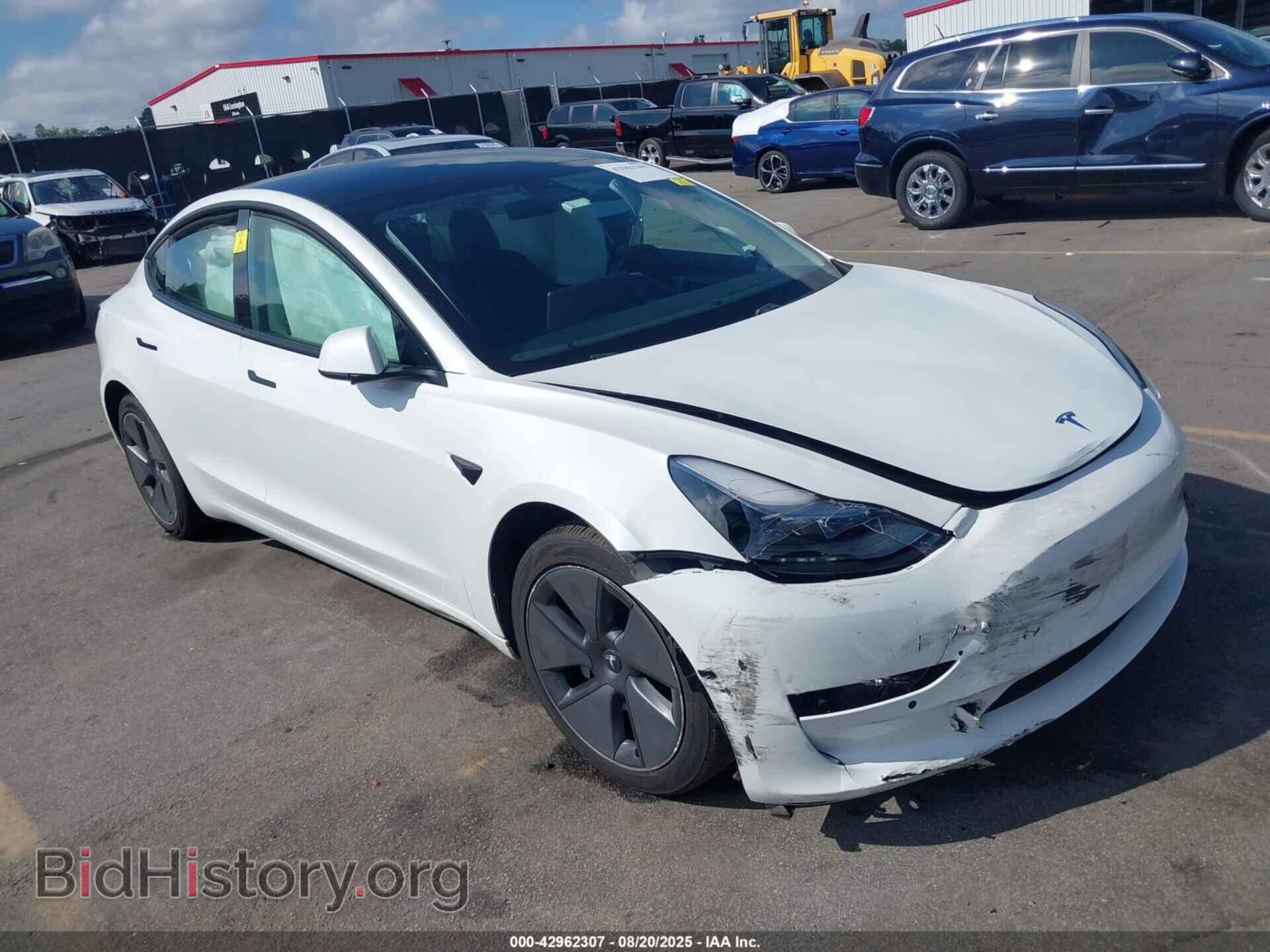 Photo 5YJ3E1EB8MF032832 - TESLA MODEL 3 2021